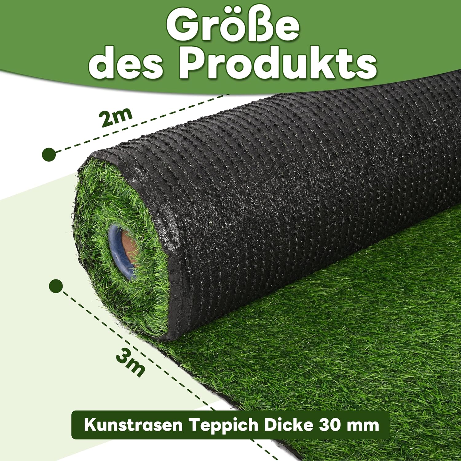 Bimiti Tappeto Erba Artificiale 200x300 cm - immagine 2