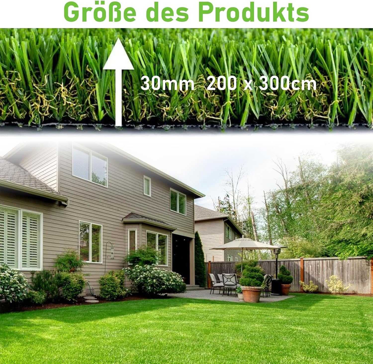 Bimiti Tappeto Erba Artificiale 200x300 cm - immagine 3