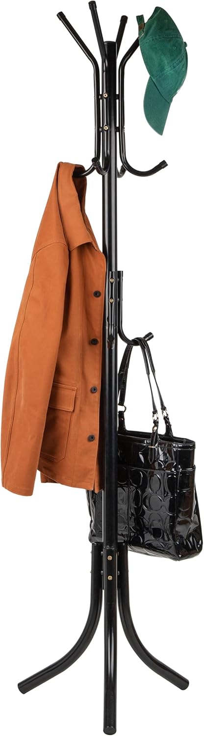 Mind Reader Appendiabiti in Metallo COATRACK11, Nero