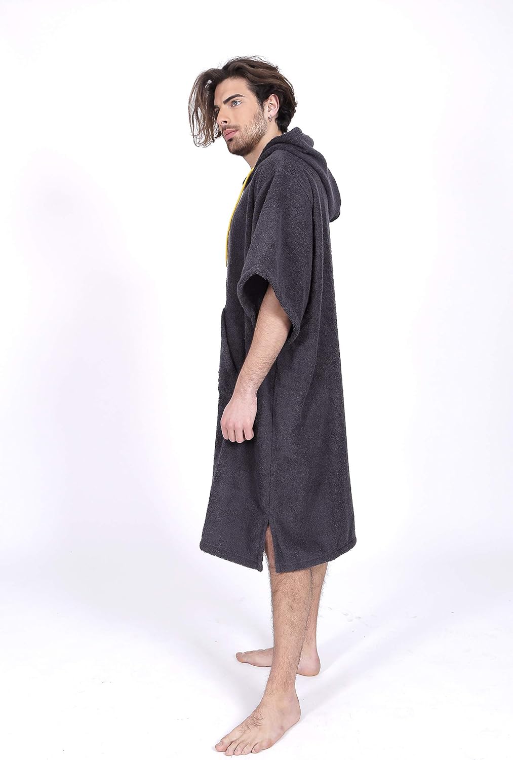 Pacifique Sud - Poncho Surf Grigio con Maniche - immagine 2