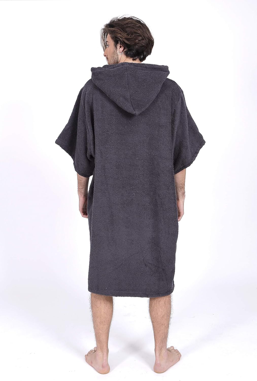 Pacifique Sud - Poncho Surf Grigio con Maniche - immagine 3
