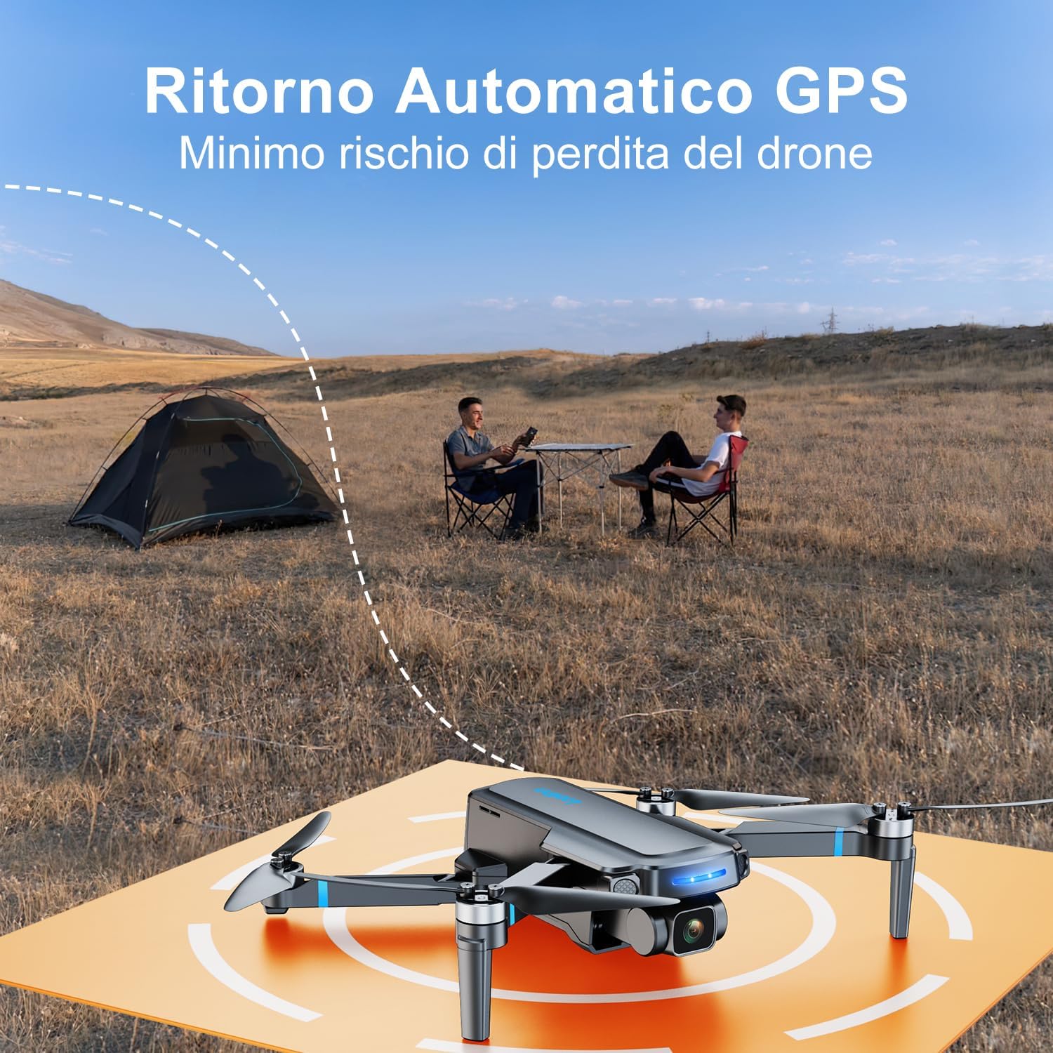 Loolinn Drone con Telecamera 4K e 2 Batterie - immagine 8