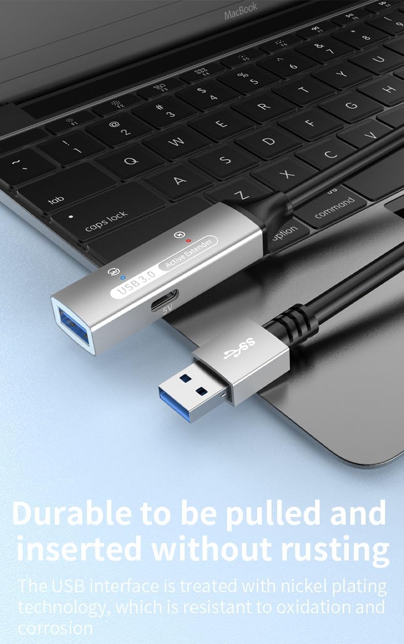 Premiumcord Cavo Prolunga USB Attivo 20m, Nero - immagine 7