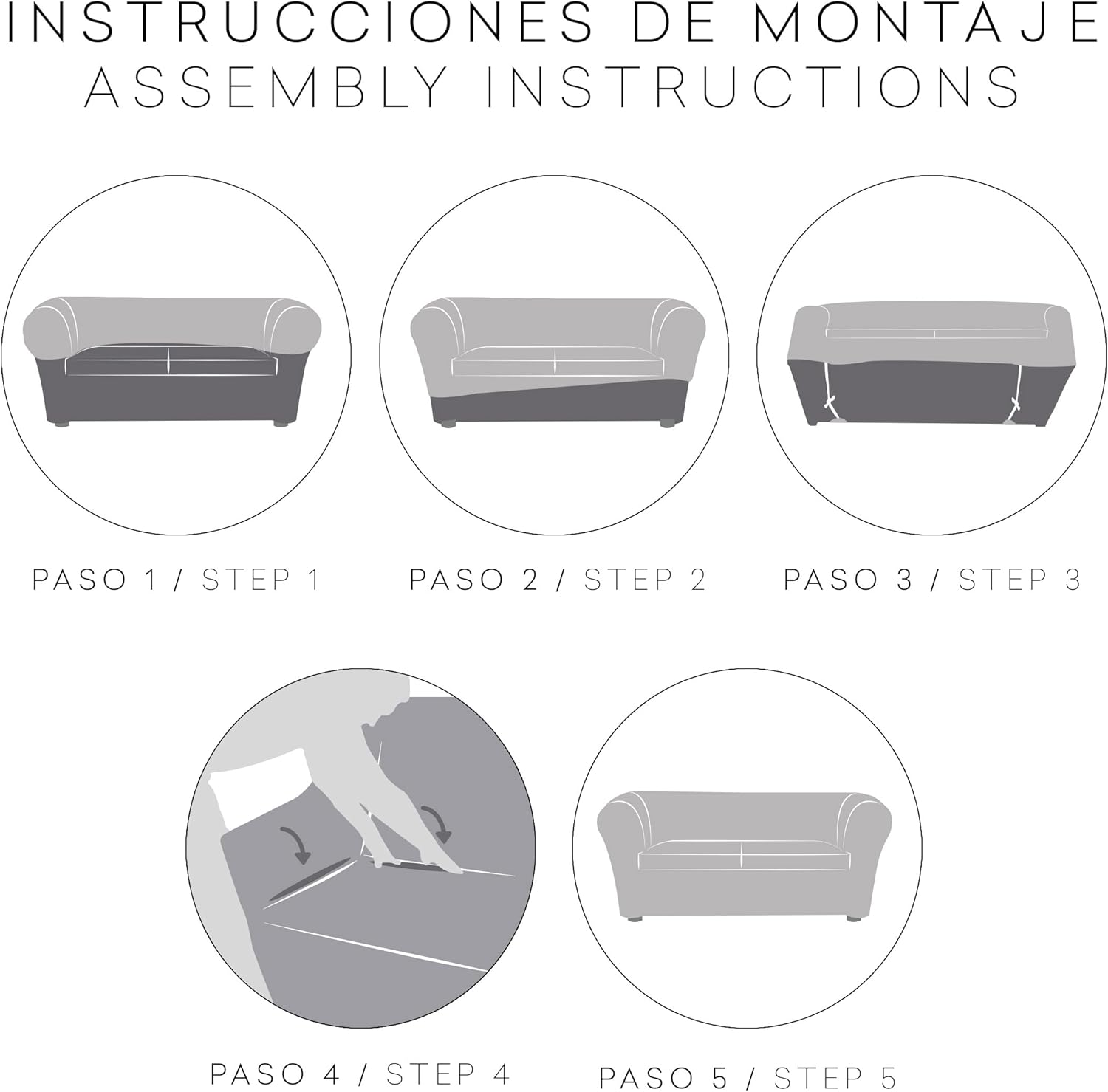FUNDAS DE SOFA MOD/7 PREMIUM JAZ CHESTER/KLIPPAN 3 PLZ - immagine 5