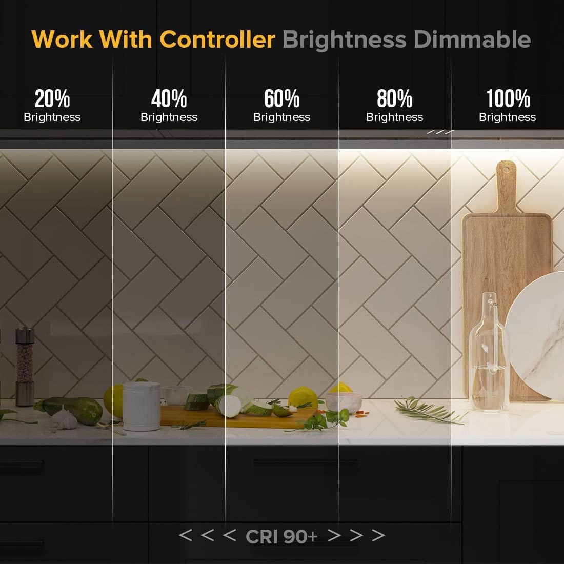 Btf-lighting FCOB COB Striscia LED Flessibile 10M - immagine 4