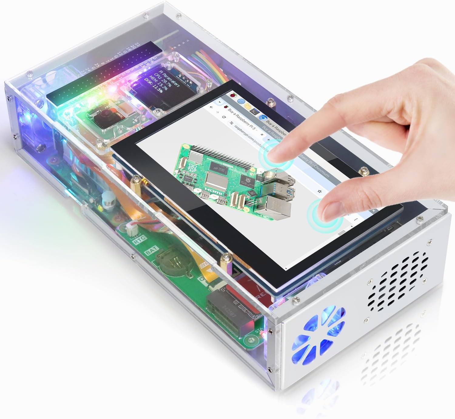 Freenove Computer Case Kit for Raspberry Pi 5 - immagine 1