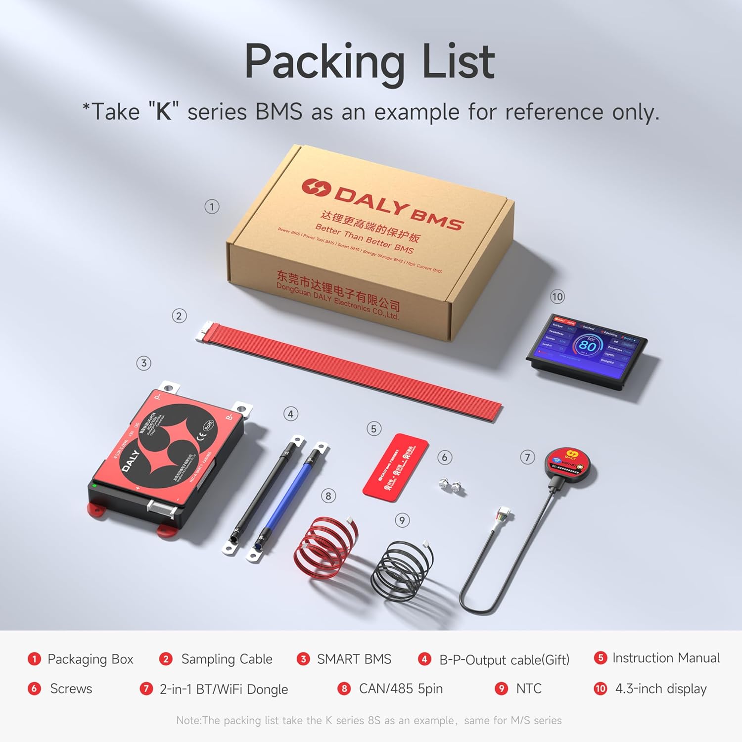 Daly BMS 48V 16S 200A Smart con Display LCD 4.3" - immagine 8