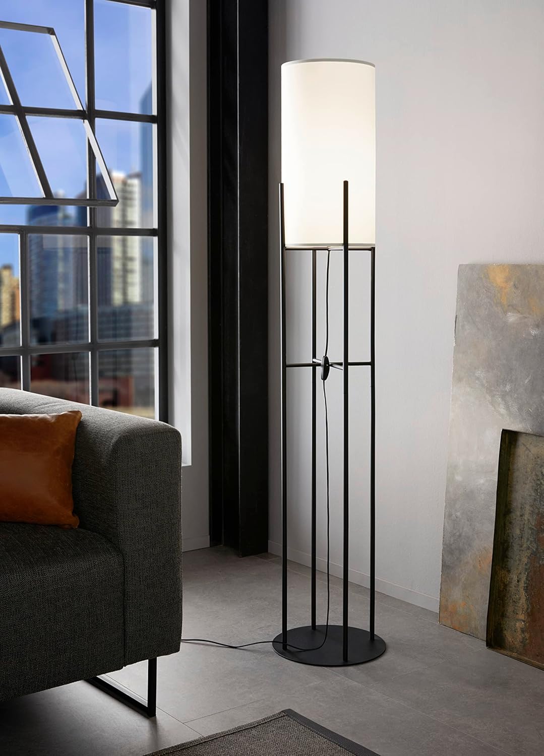 Eglo Lampada a Stelo, Nero - immagine 2