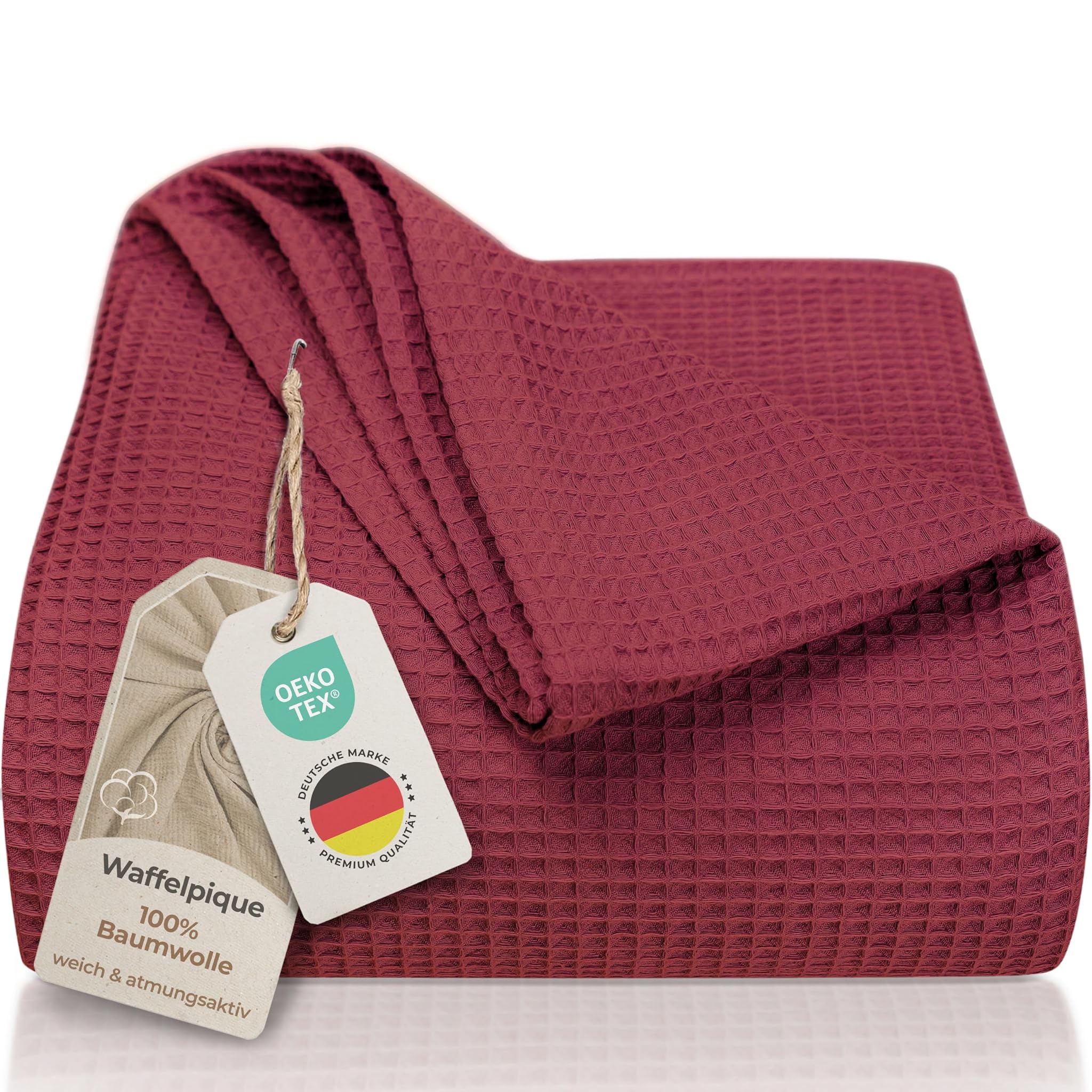 Copriletto XXL 240x260 cm Waffle Pique 100% Cotone