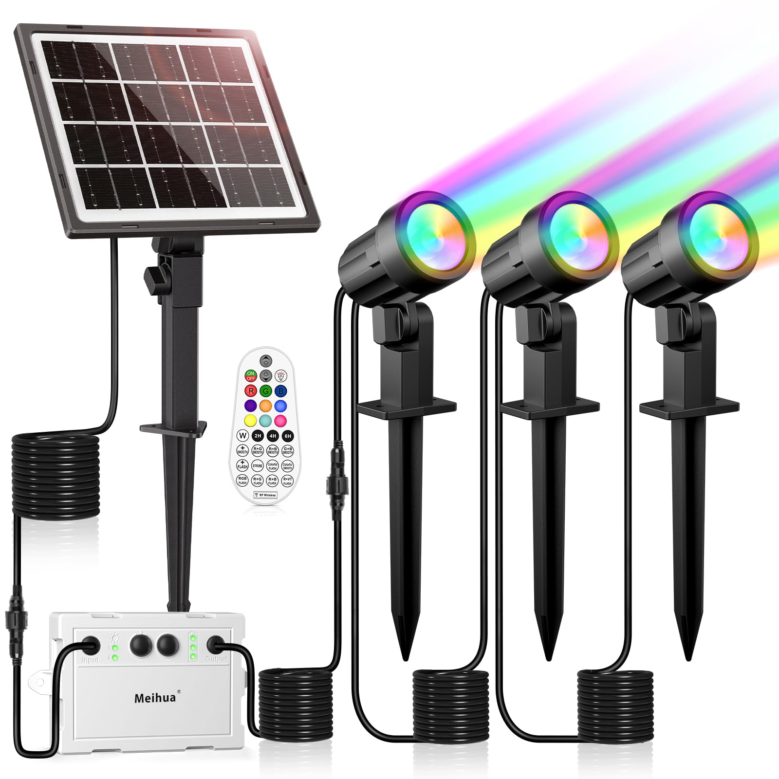 Meihua Faretto Solare Esterno 10 Colori IP66