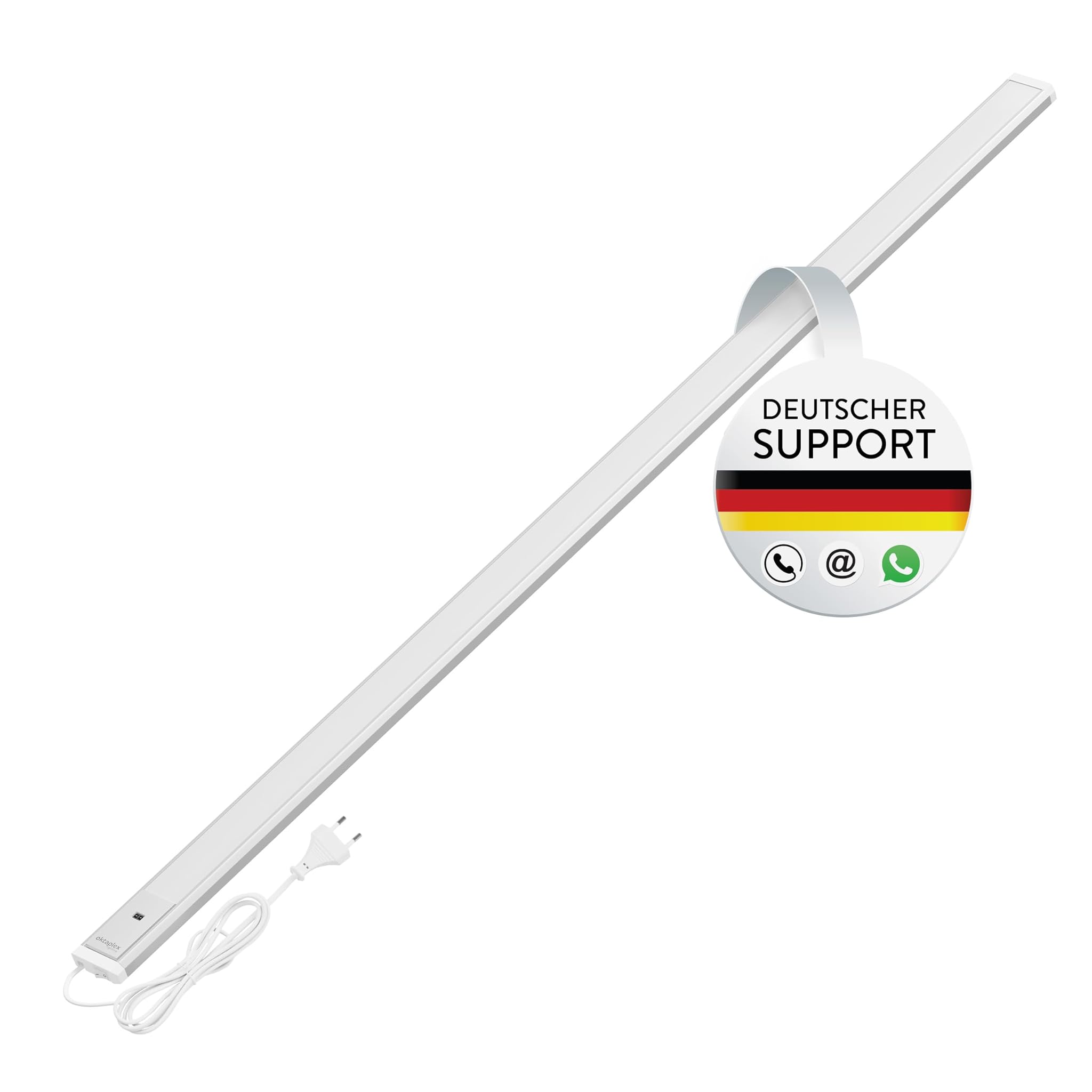 Oktaplex Riva - Lampada da Incasso a LED 120cm, Argento