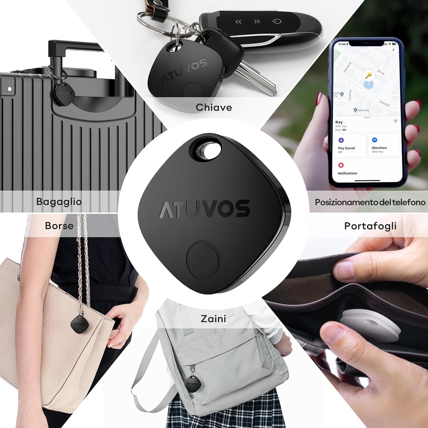 Atuvos Smart Air Tracker Tag Bluetooth (1 pz) - immagine 6