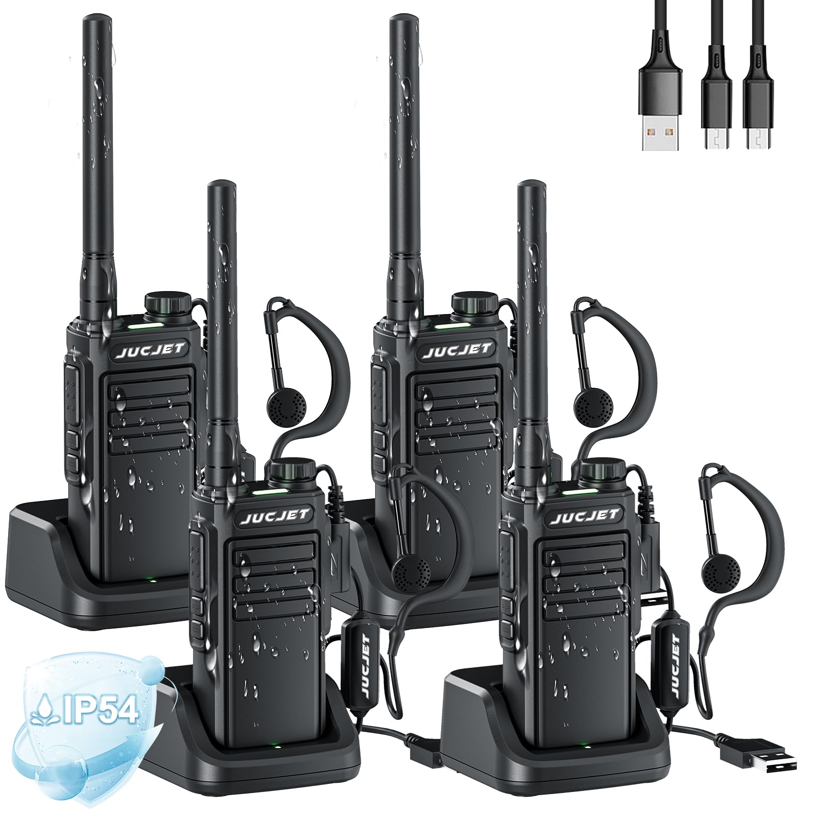 Jucjet EP31 Walkie-Talkie PMR446 (4 Pcs)