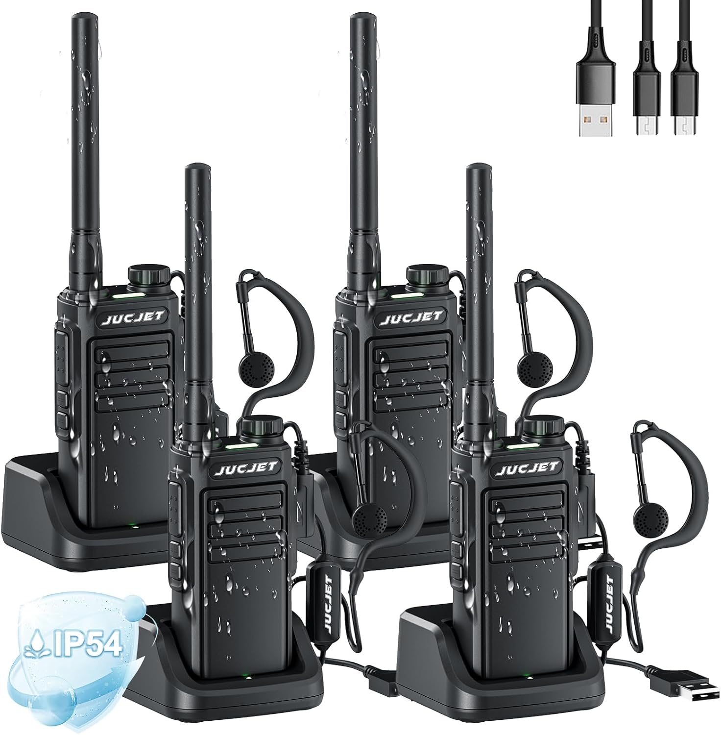 Jucjet EP31 Walkie-Talkie PMR446 (4 Pcs) - immagine 1