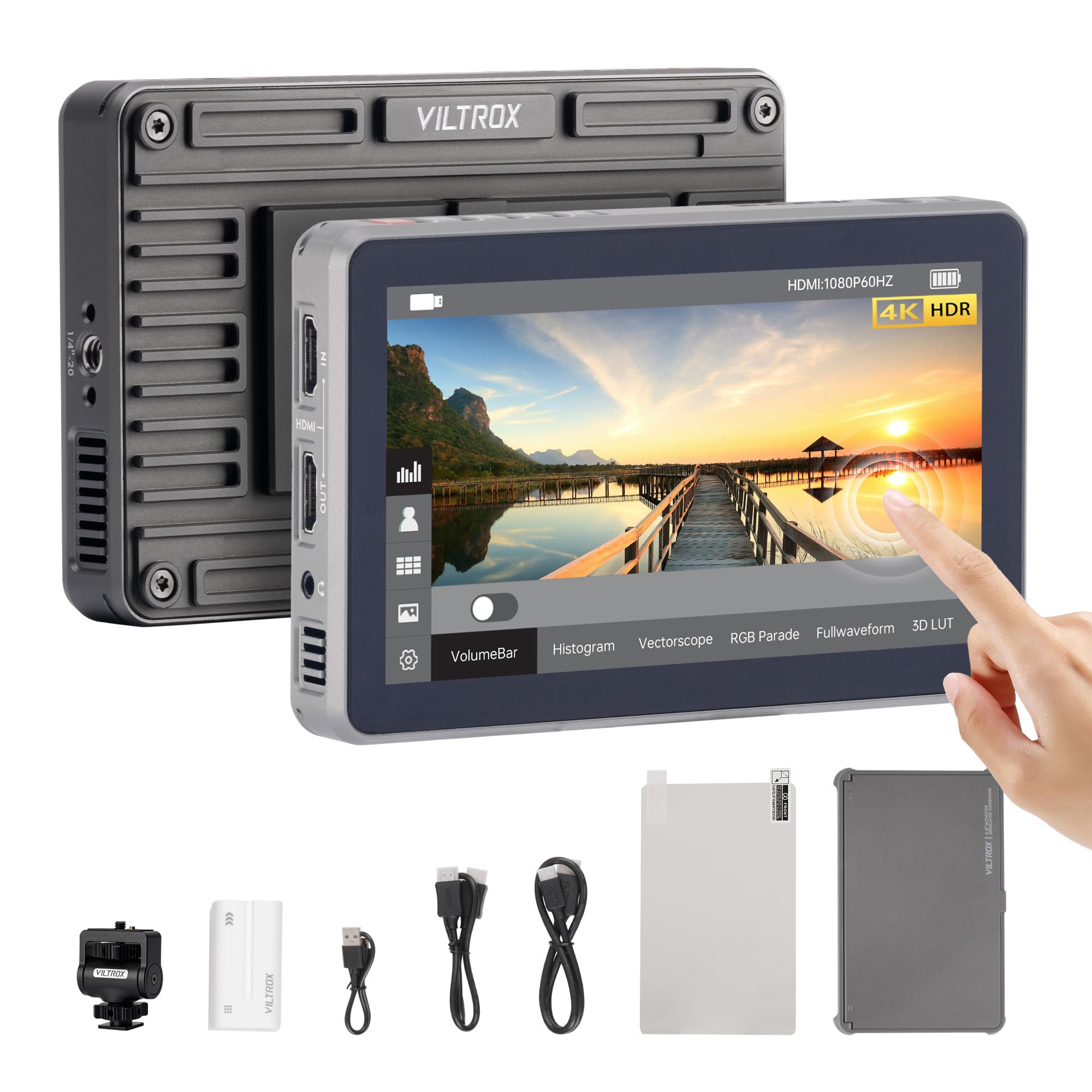 VILTROX DC-X2 6'' Touchscreen Full HD IPS Camera Monitor