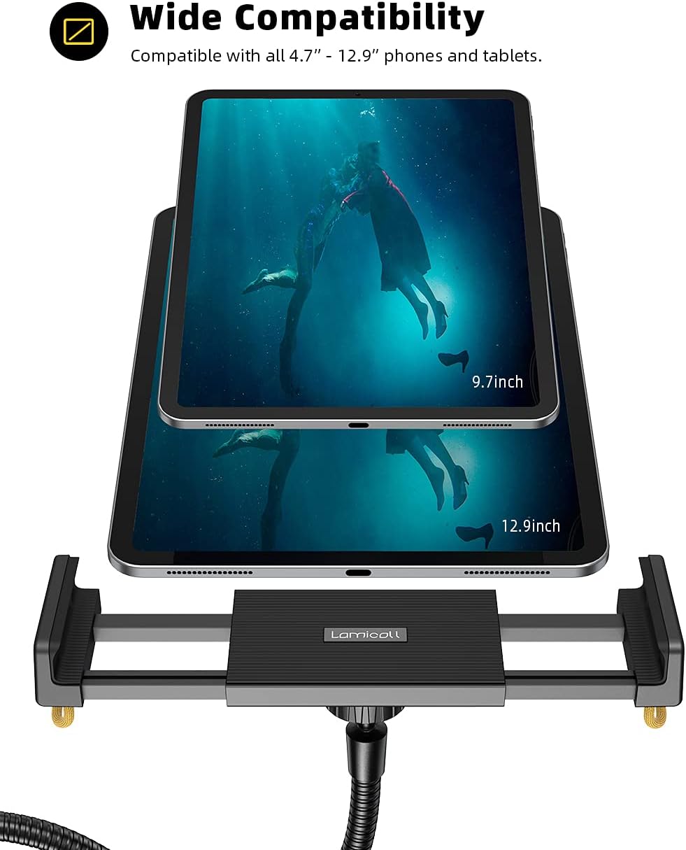 Lamicall Supporto Tablet da Pavimento con Collo di Cigno - immagine 5