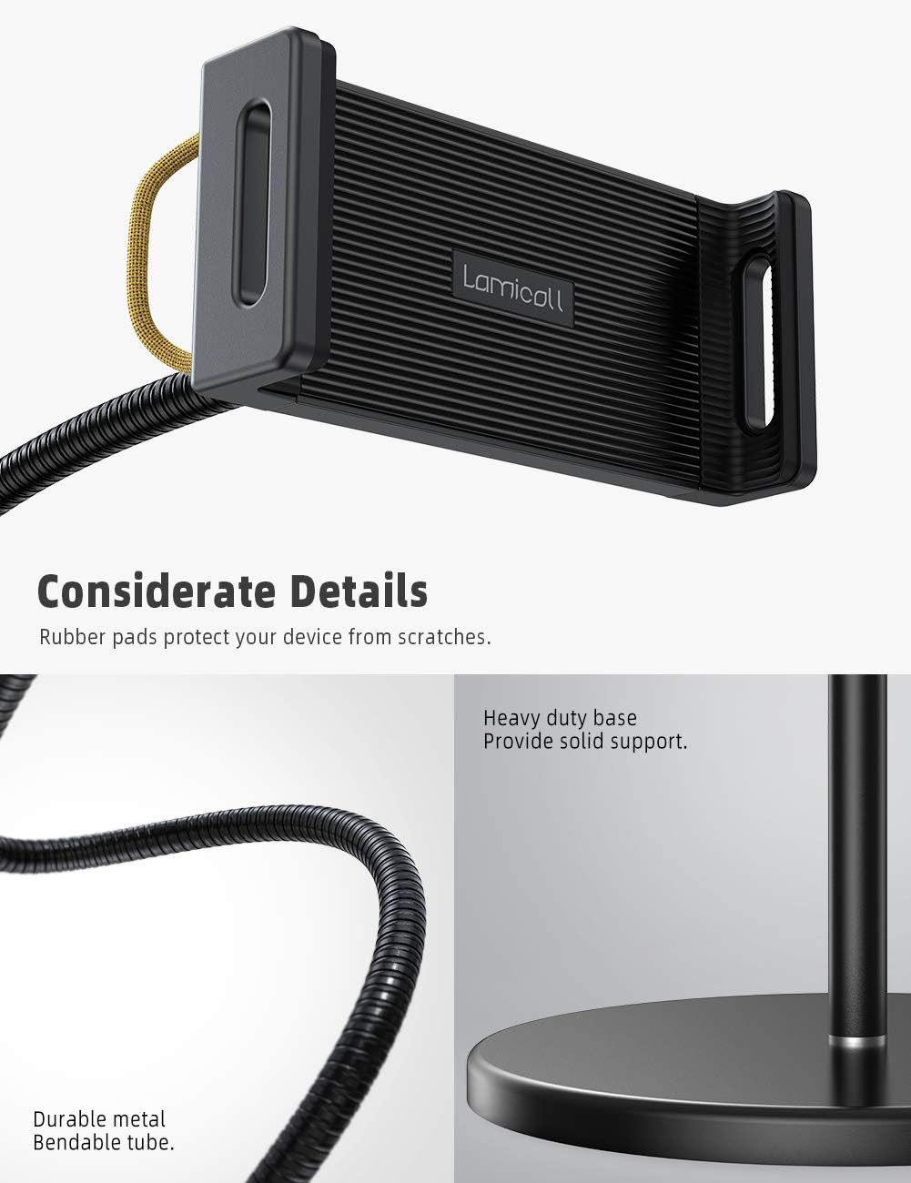 Lamicall Supporto Tablet da Pavimento con Collo di Cigno - immagine 6