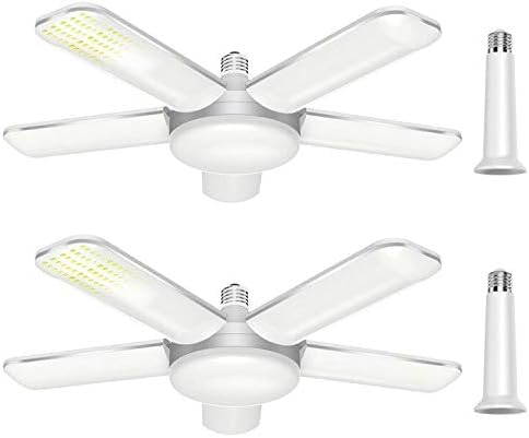 Createstar Lampada da Garage LED 80W E27 2 Pezzi