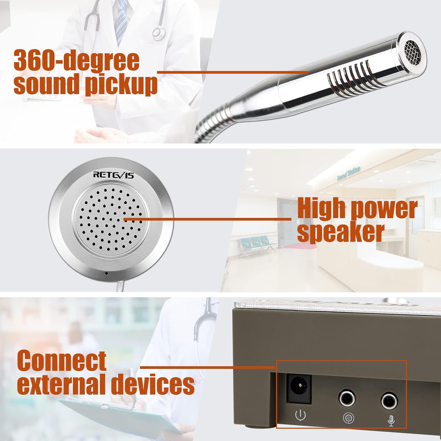 Retevis RT9908 Sistema Citofono Finestra Bidirezionale - immagine 5