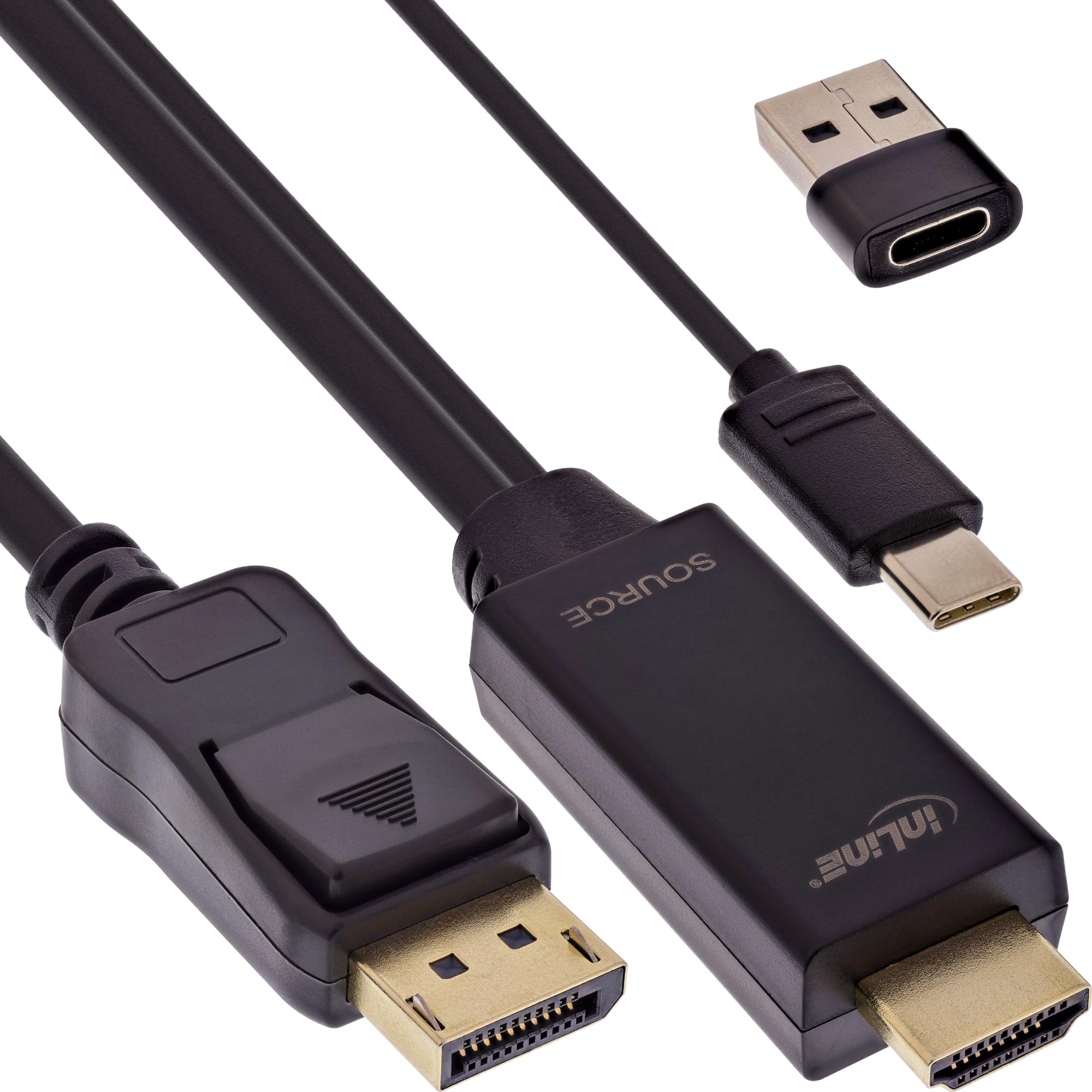 Inline Cavo Convertitore HDMI a DisplayPort Attivo 1.5m