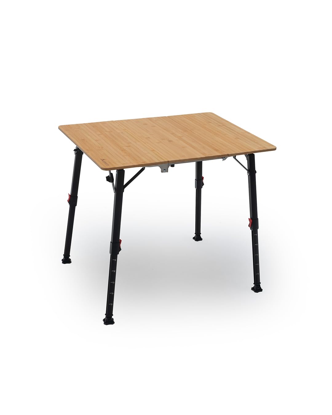 qeedo Quick Kimmy tavolo da campeggio con piano in bambù, regolabile in altezza