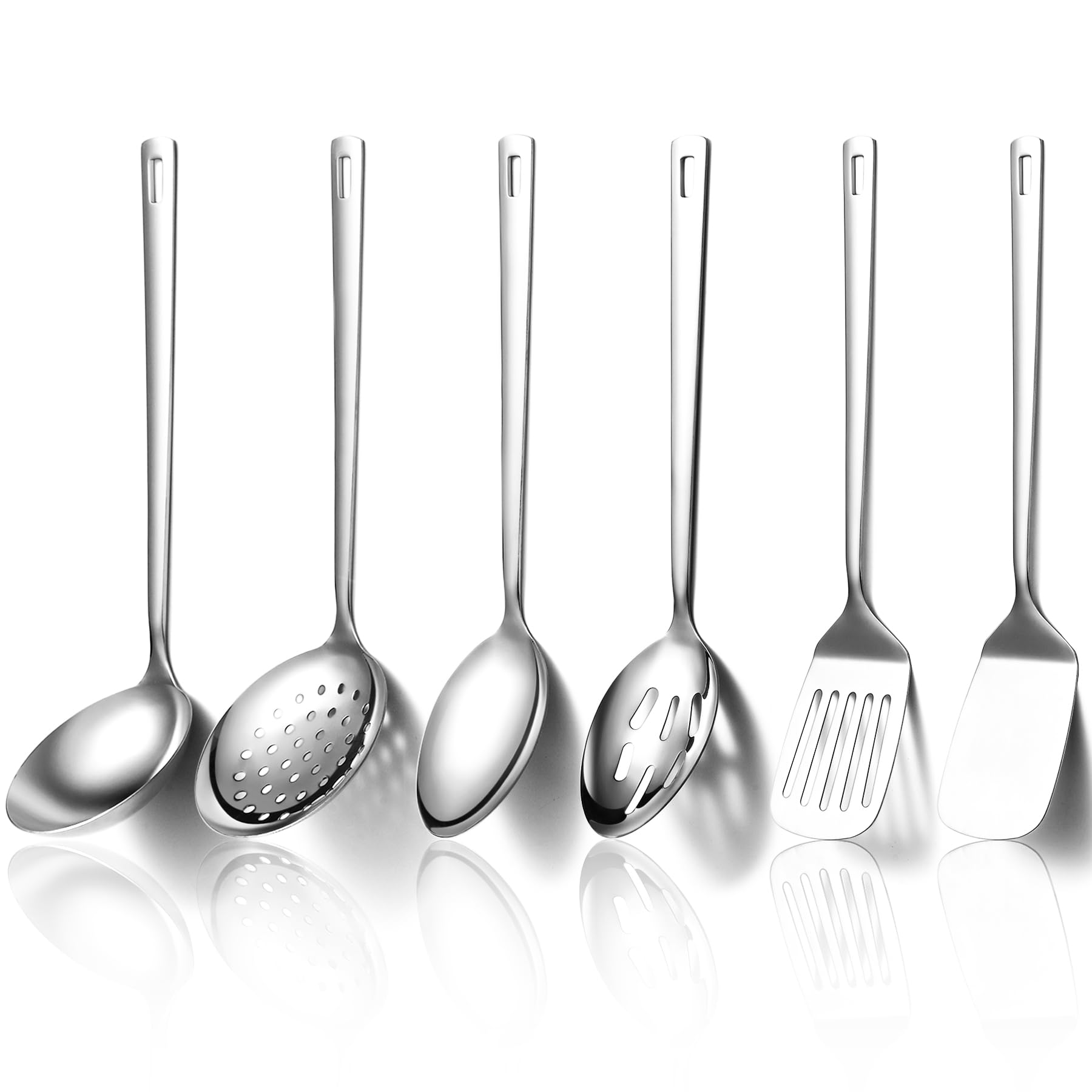 Evanda Set Utensili Cucina 6 Pezzi in Acciaio Inossidabile