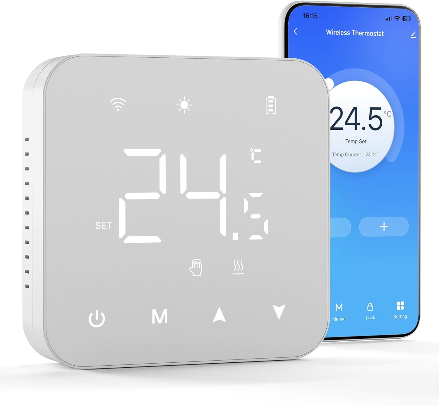 Termostato Wi-Fi Programmabile a 2 Fili - immagine 1