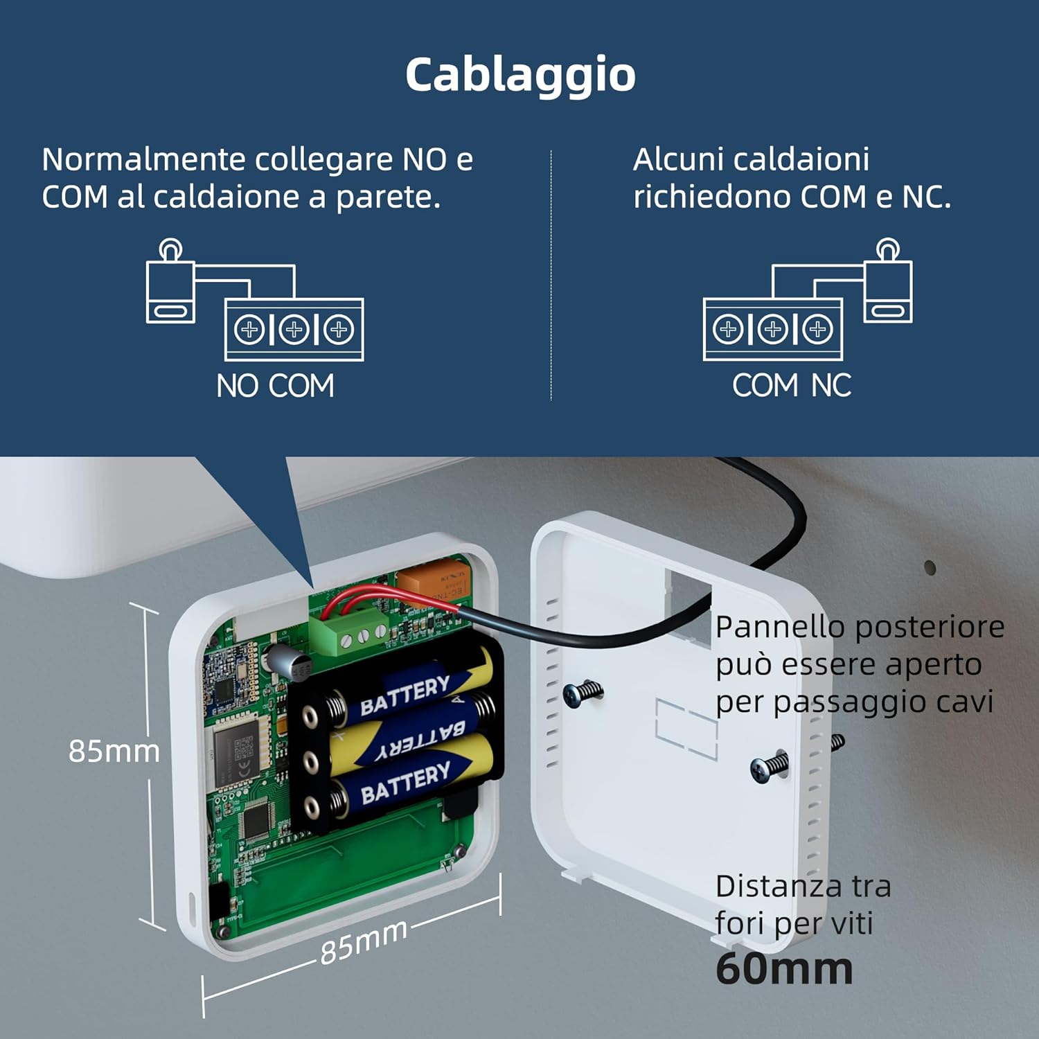 Termostato Wi-Fi Programmabile a 2 Fili - immagine 3