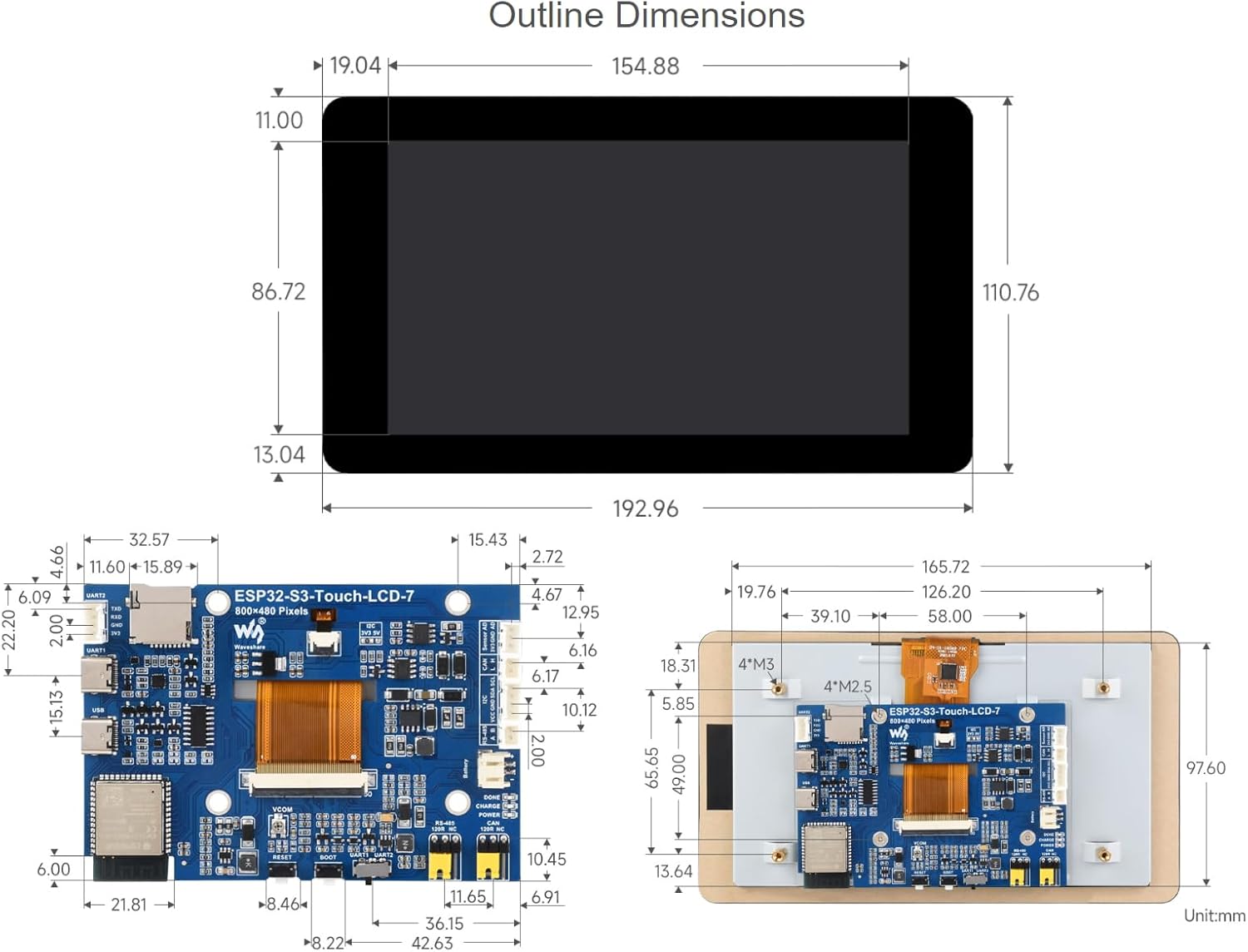 Waveshare ESP32-S3 - Display Touch Capacitivo 7 Pollici - immagine 7