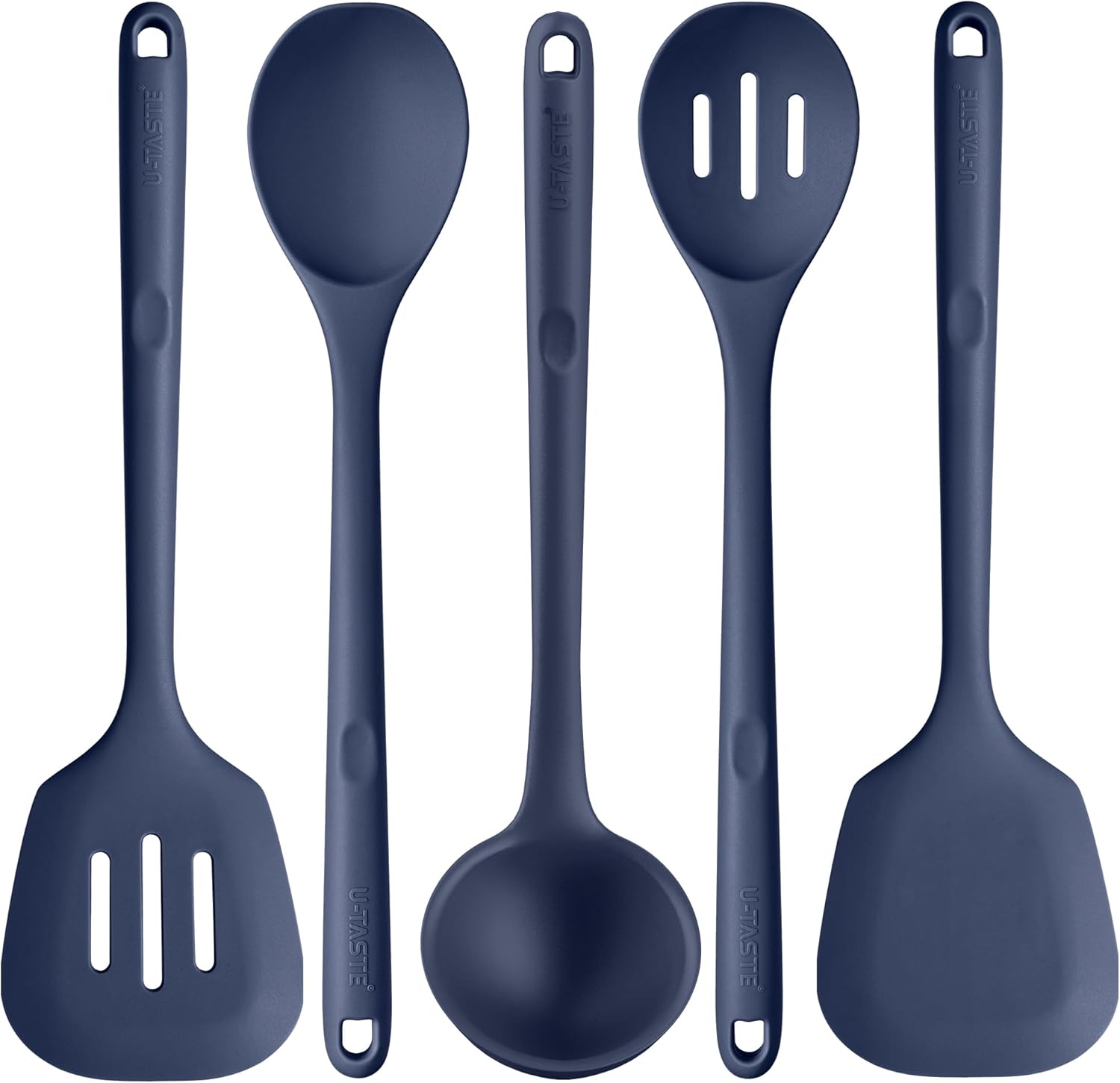 U-taste Utensili da Cucina in Silicone Extra Lunghi (5 Pz)