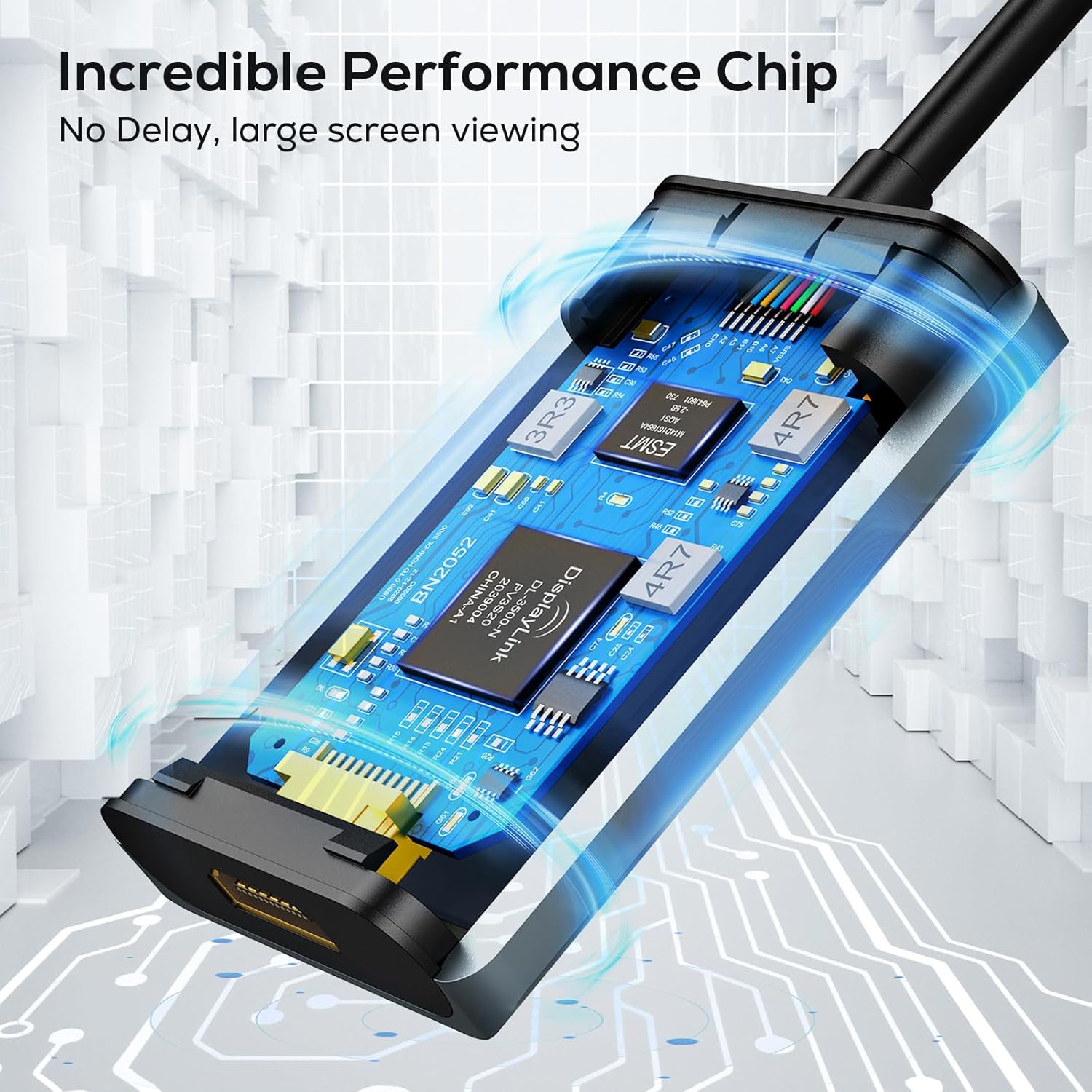 Ablewe Adattatore USB a HDMI in Alluminio - immagine 2