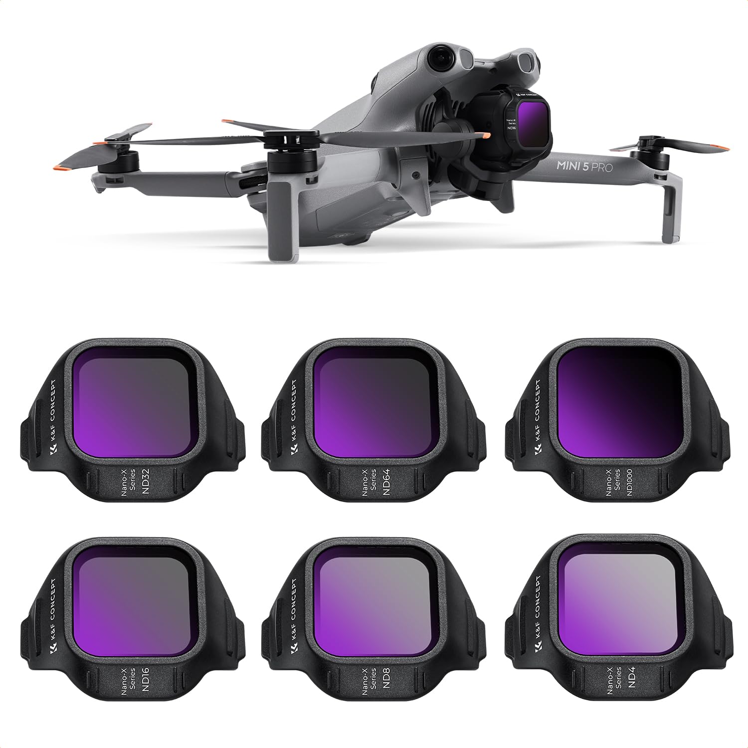 K&f Concept Set 6 Filtri ND per DJI Mini 5 Pro