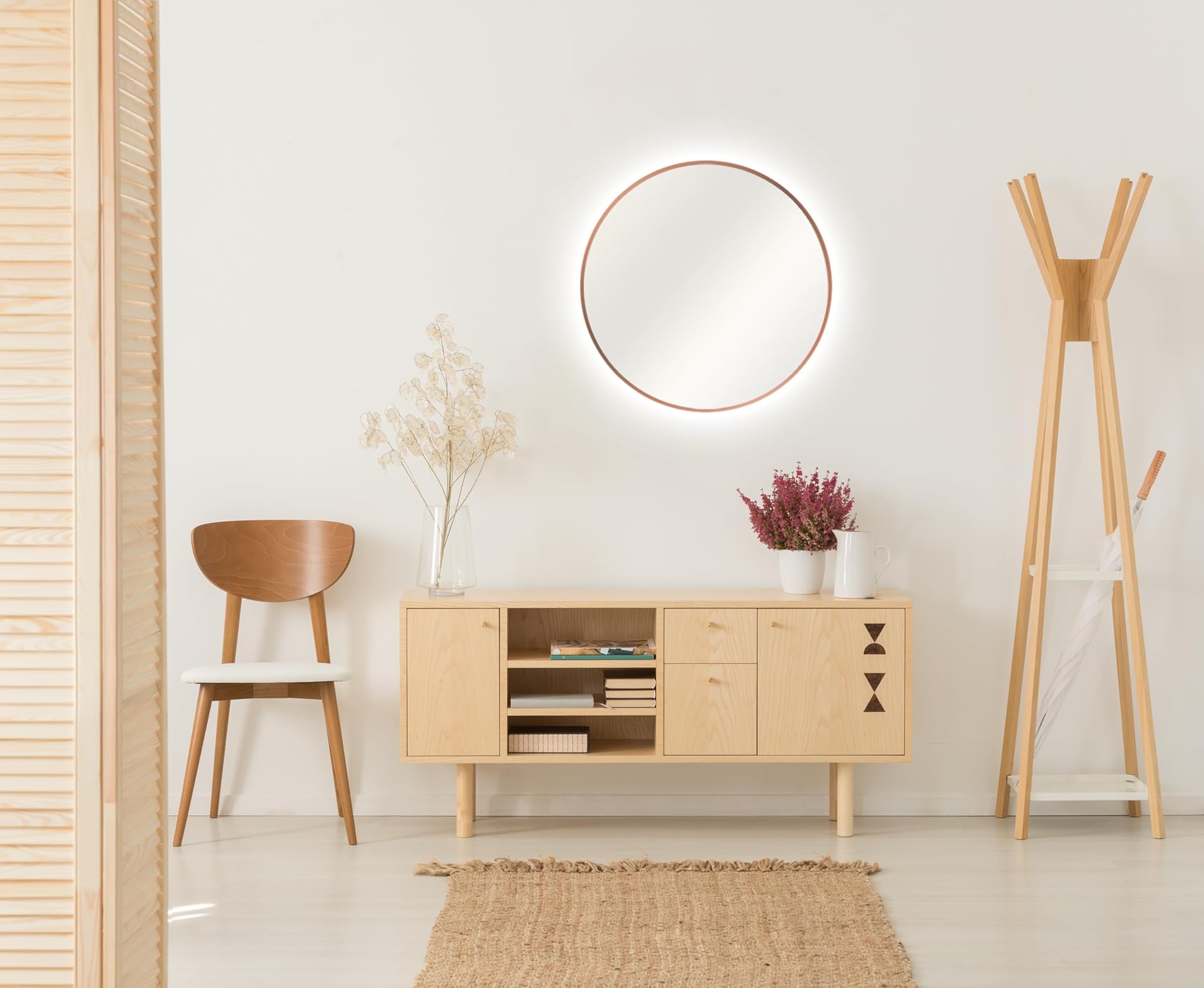 Talos Specchio Decorativo Rotondo LED Indiretto Ø 50 cm