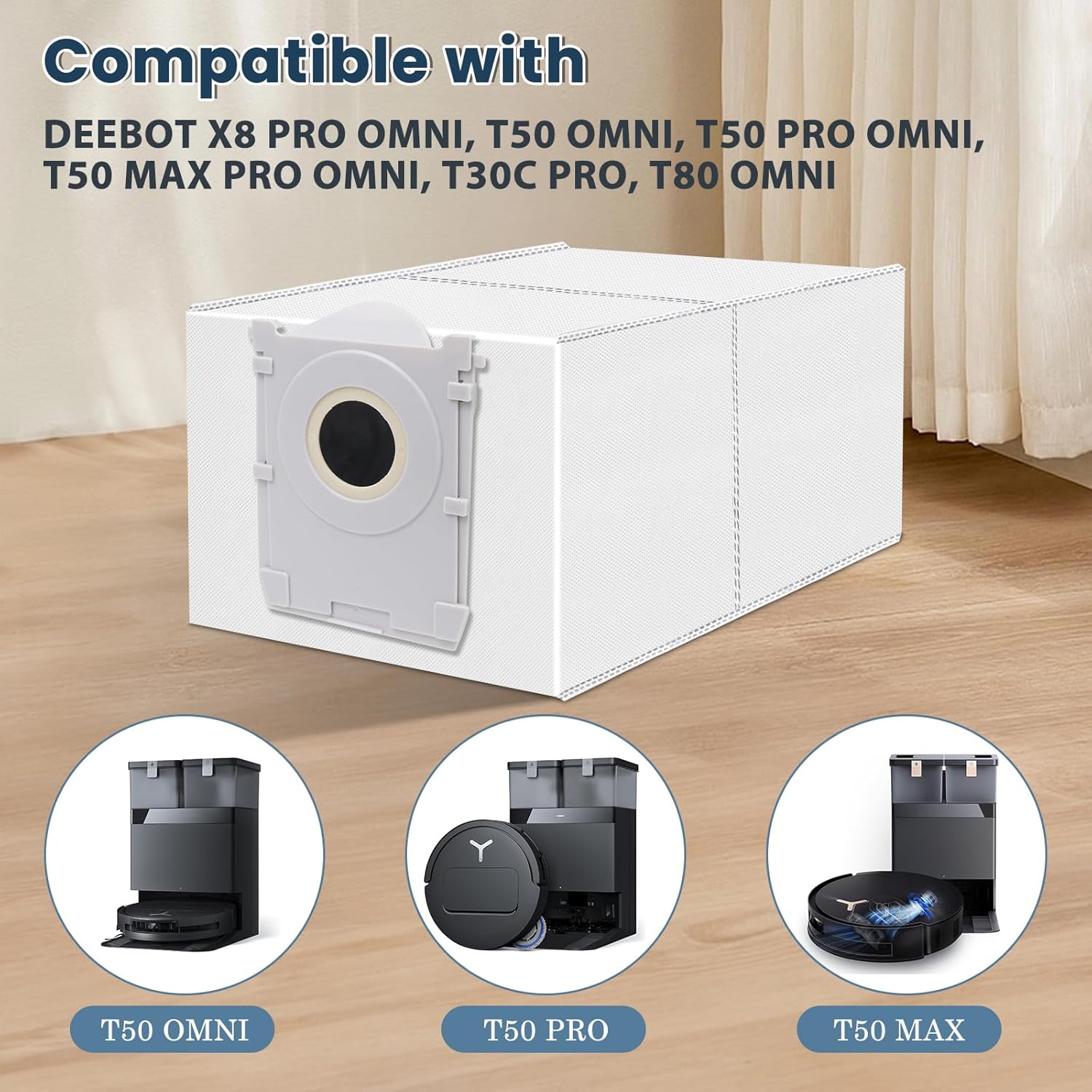 12 Sacchetti per Ecovacs DEEBOT X9 Pro/X8 Omni - immagine 2