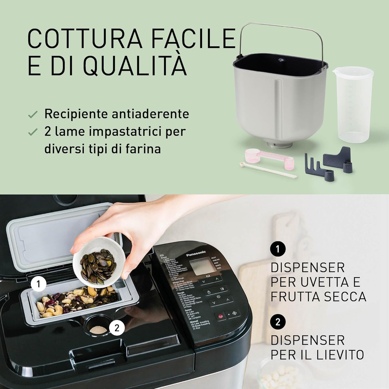 Panasonic SD-YR2550SXE Macchina per il Pane - immagine 3