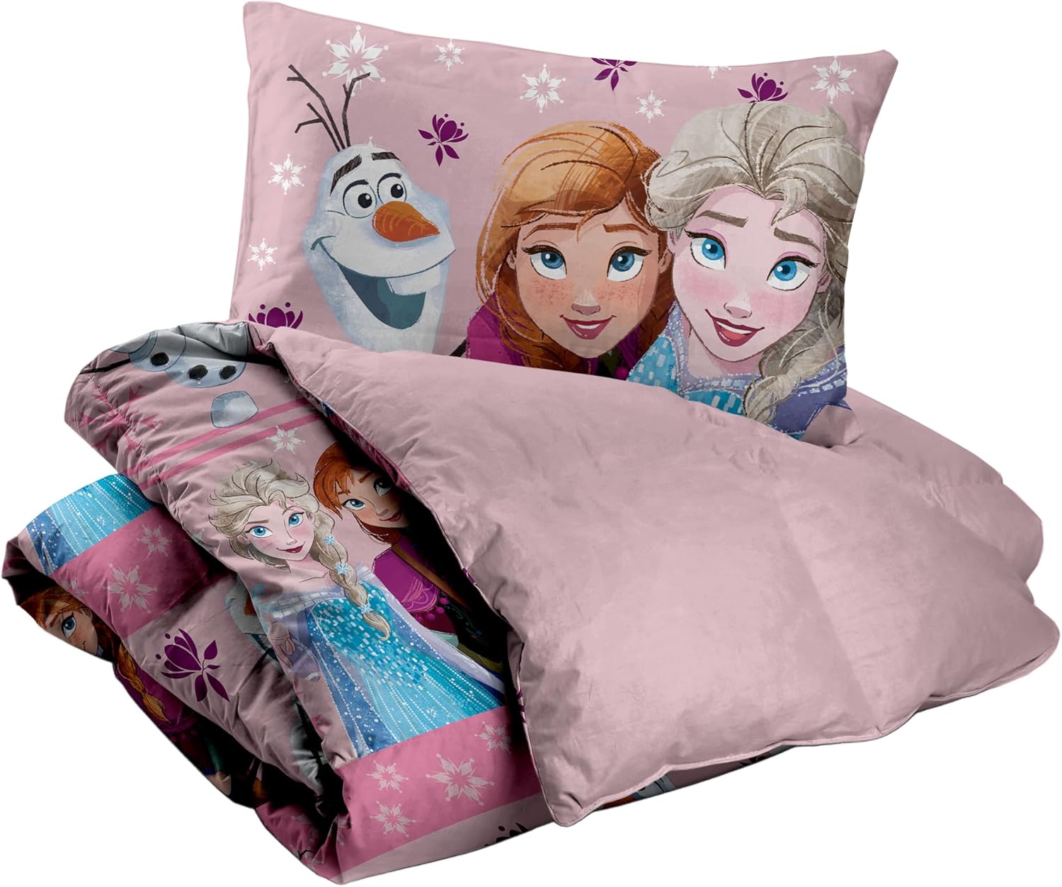 Disney Set Copripiumino Letto Singolo Frozen 100% Cotone - immagine 3