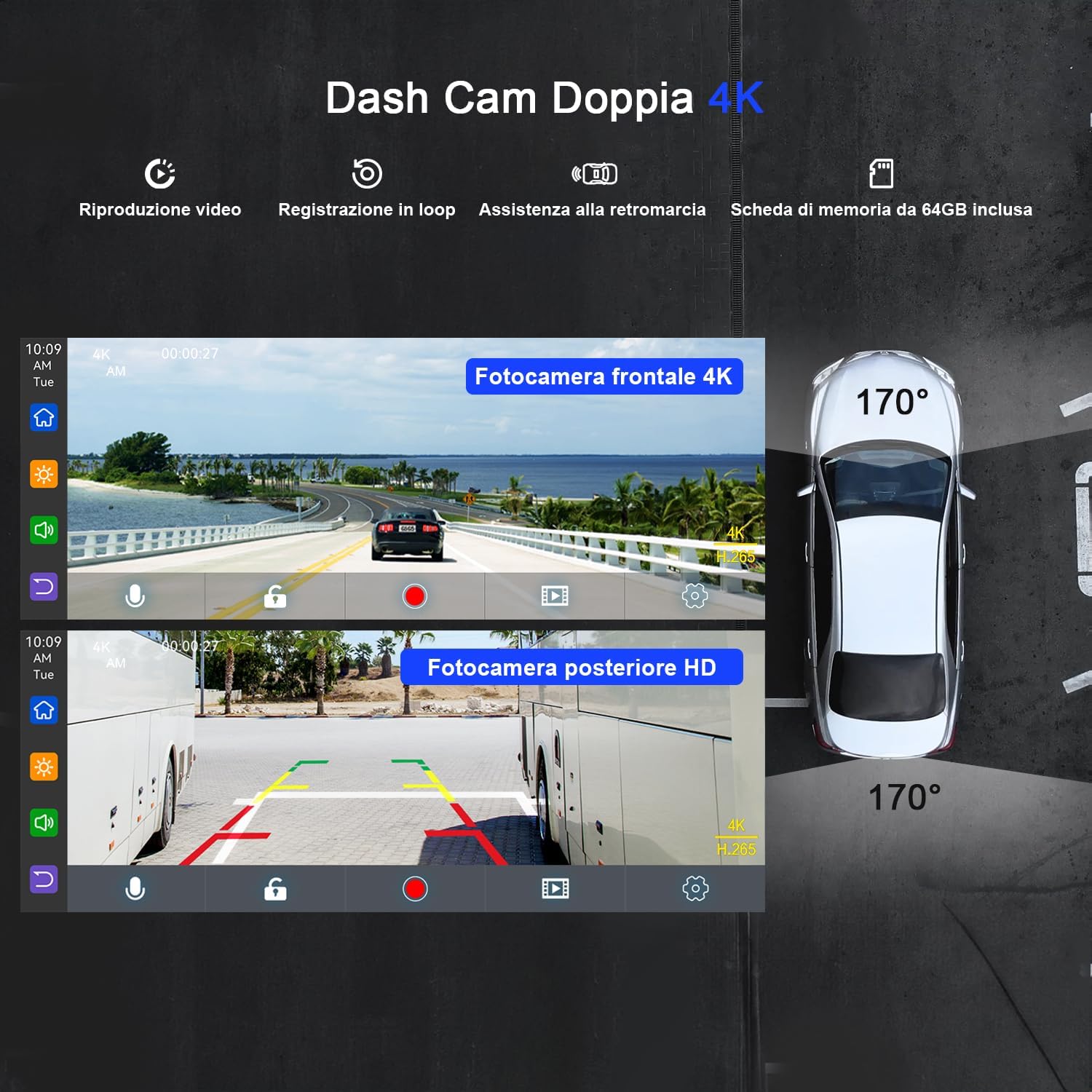 Avylet Schermo Auto 9.26" Wireless Carplay e Android Auto - immagine 3