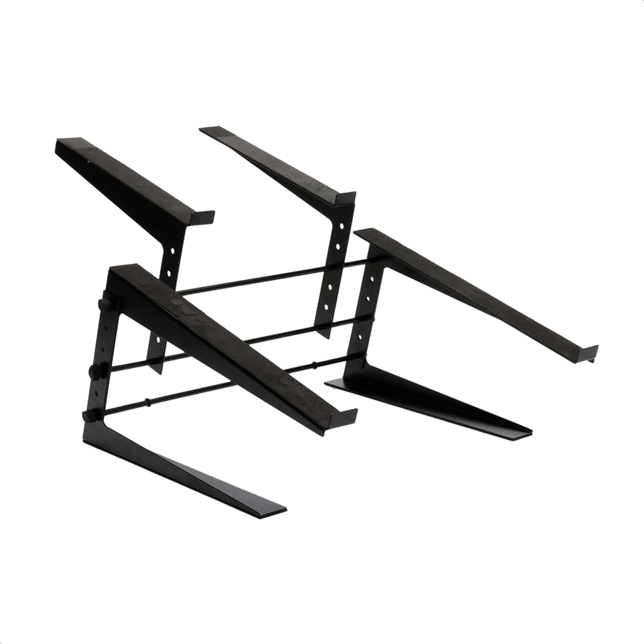 Ibiza SLAP190 - Doppio Supporto per Laptop DJ Regolabile, Nero