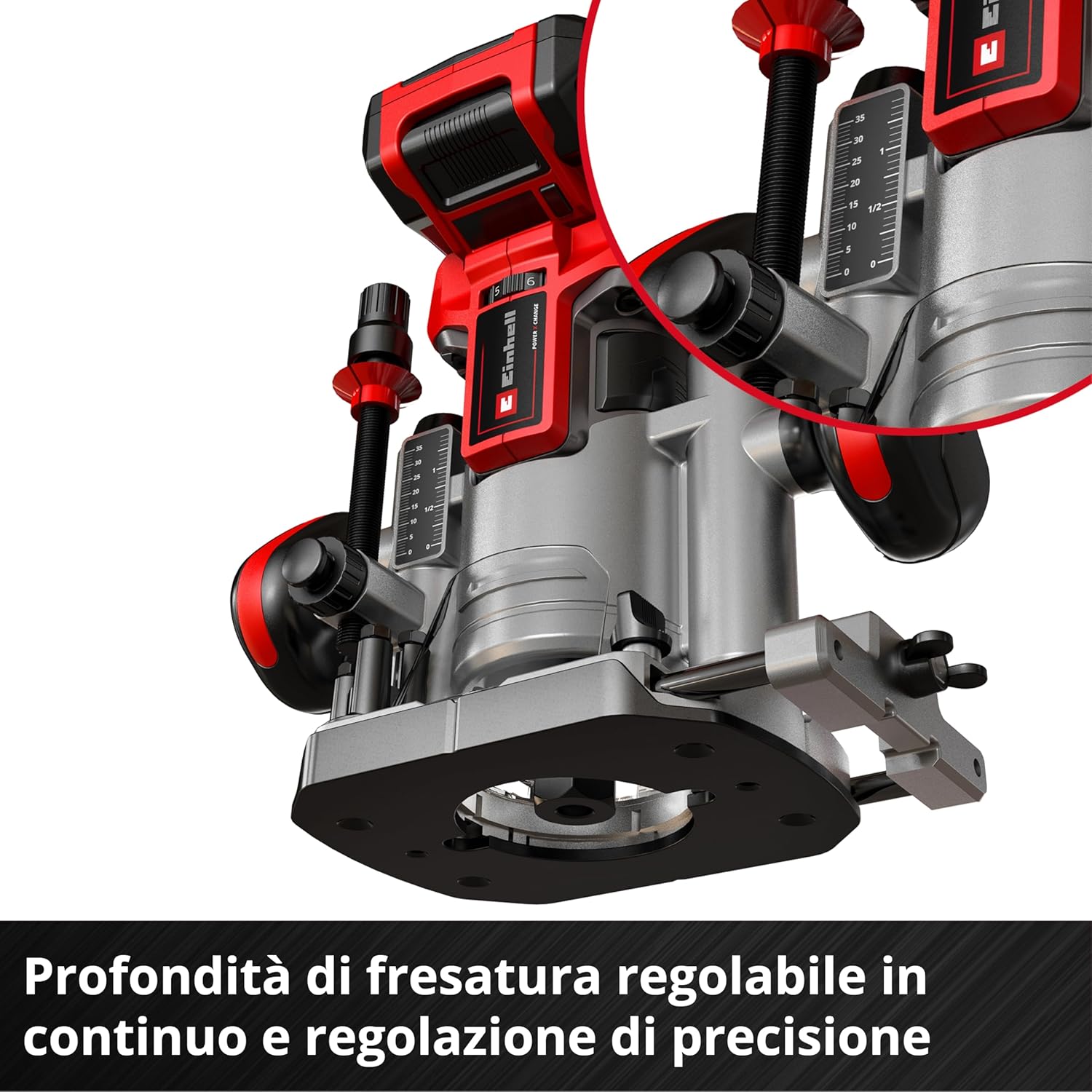 Einhell Set Fresatrice a Batteria TP-RO 18 Li BL-Solo - immagine 10