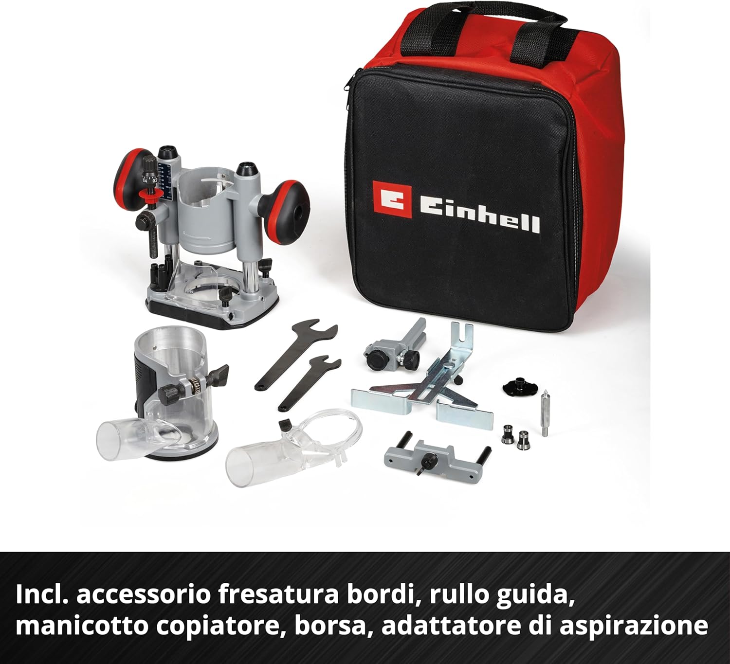 Einhell Set Fresatrice a Batteria TP-RO 18 Li BL-Solo - immagine 7