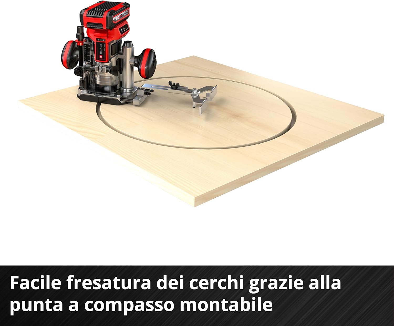 Einhell Set Fresatrice a Batteria TP-RO 18 Li BL-Solo - immagine 8