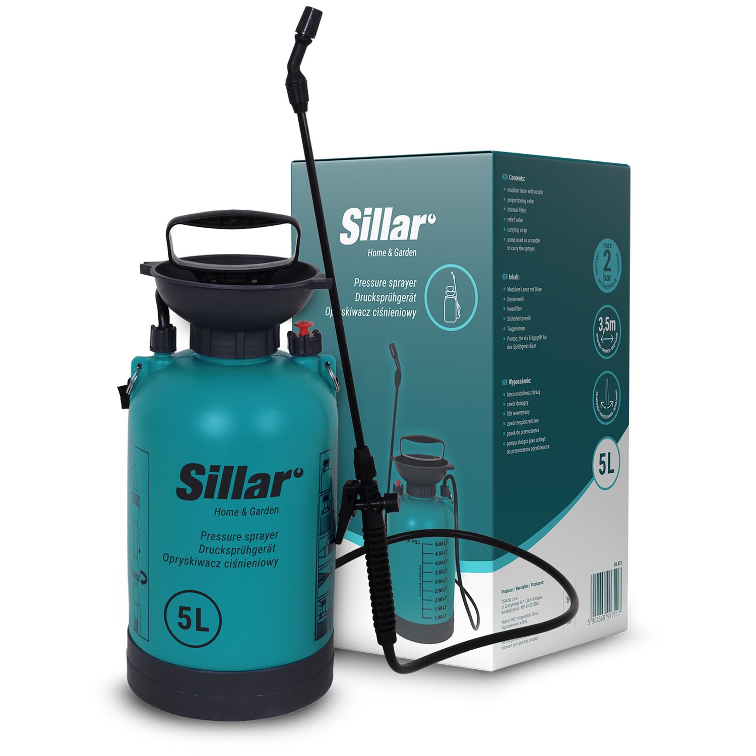 Sillar Irroratore a Pressione 5L