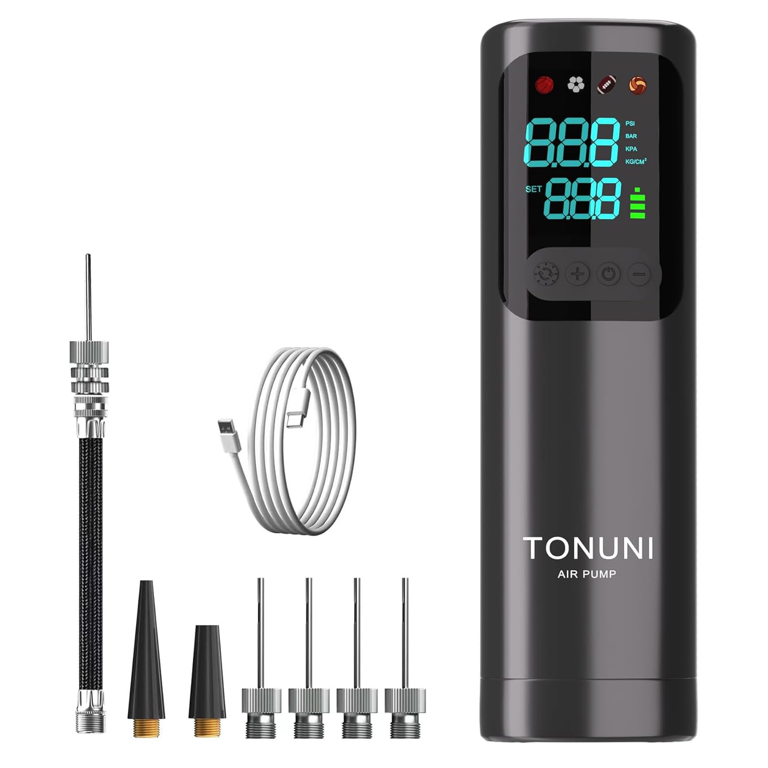 Pompa a Sfera Elettrica Portatile con Indicatore Digitale