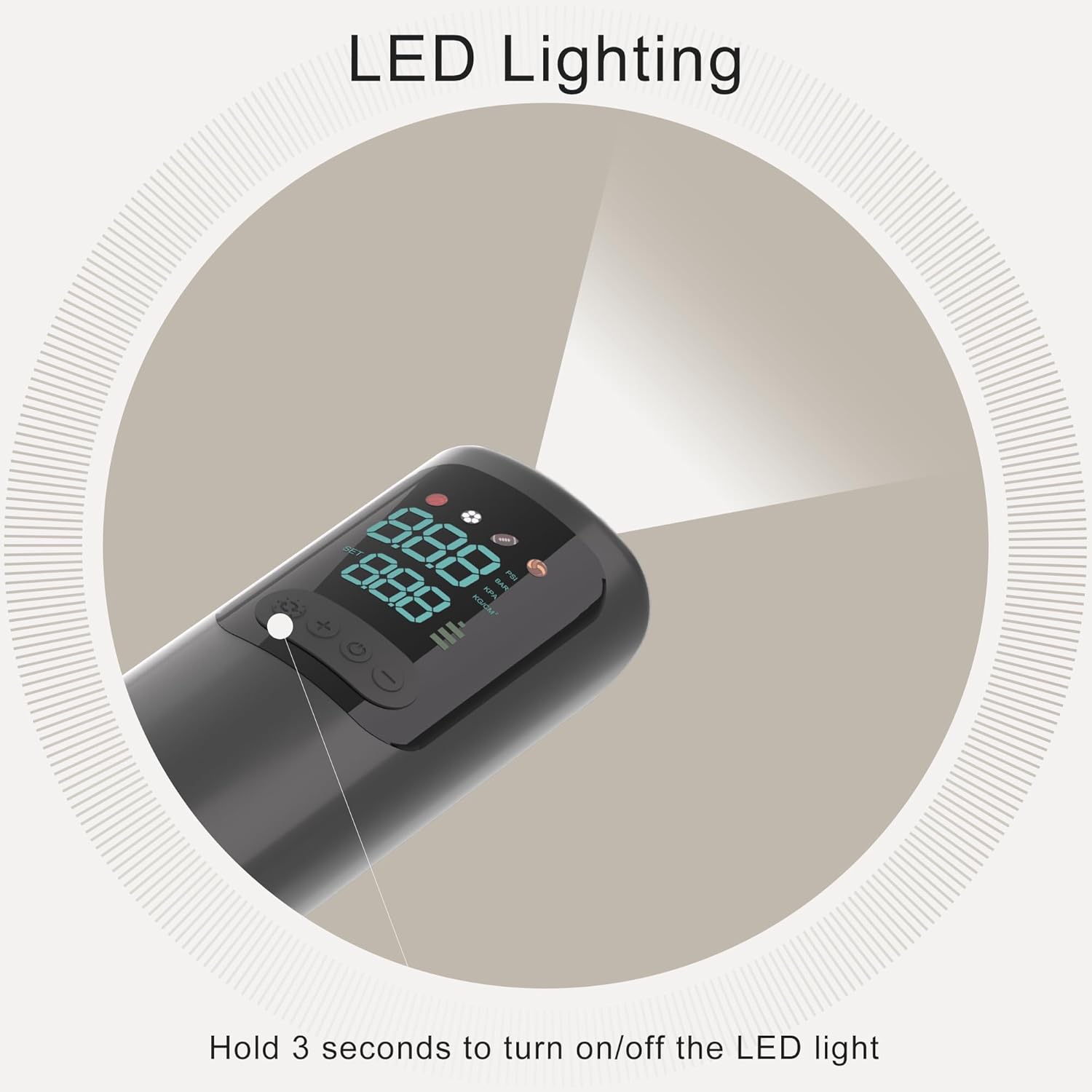 Pompa a Sfera Elettrica Portatile con Indicatore Digitale - immagine 4