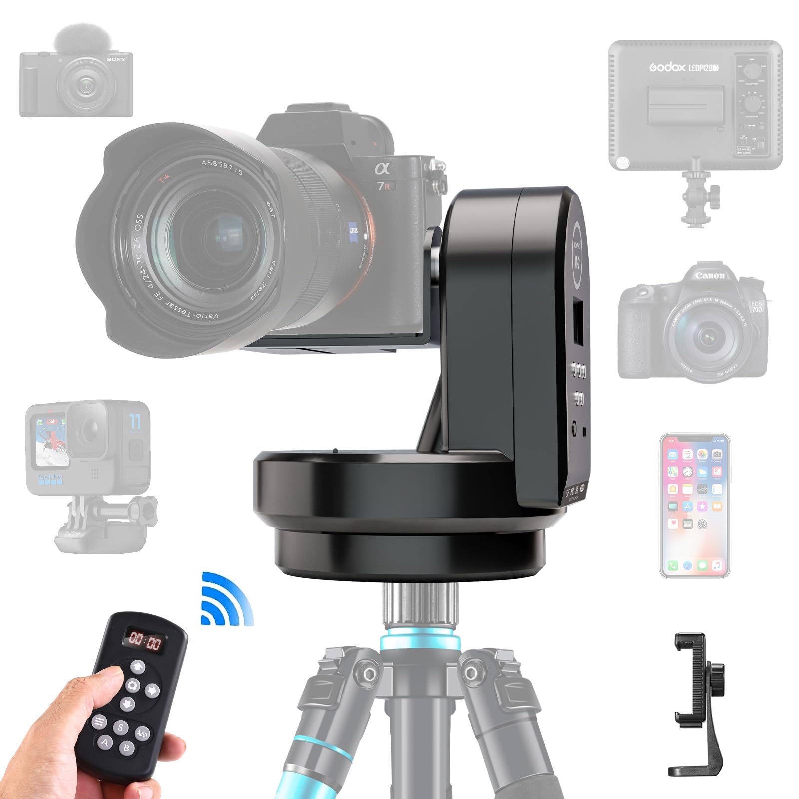 Soonpho M2 - Testa Motorizzata per Treppiede 360°