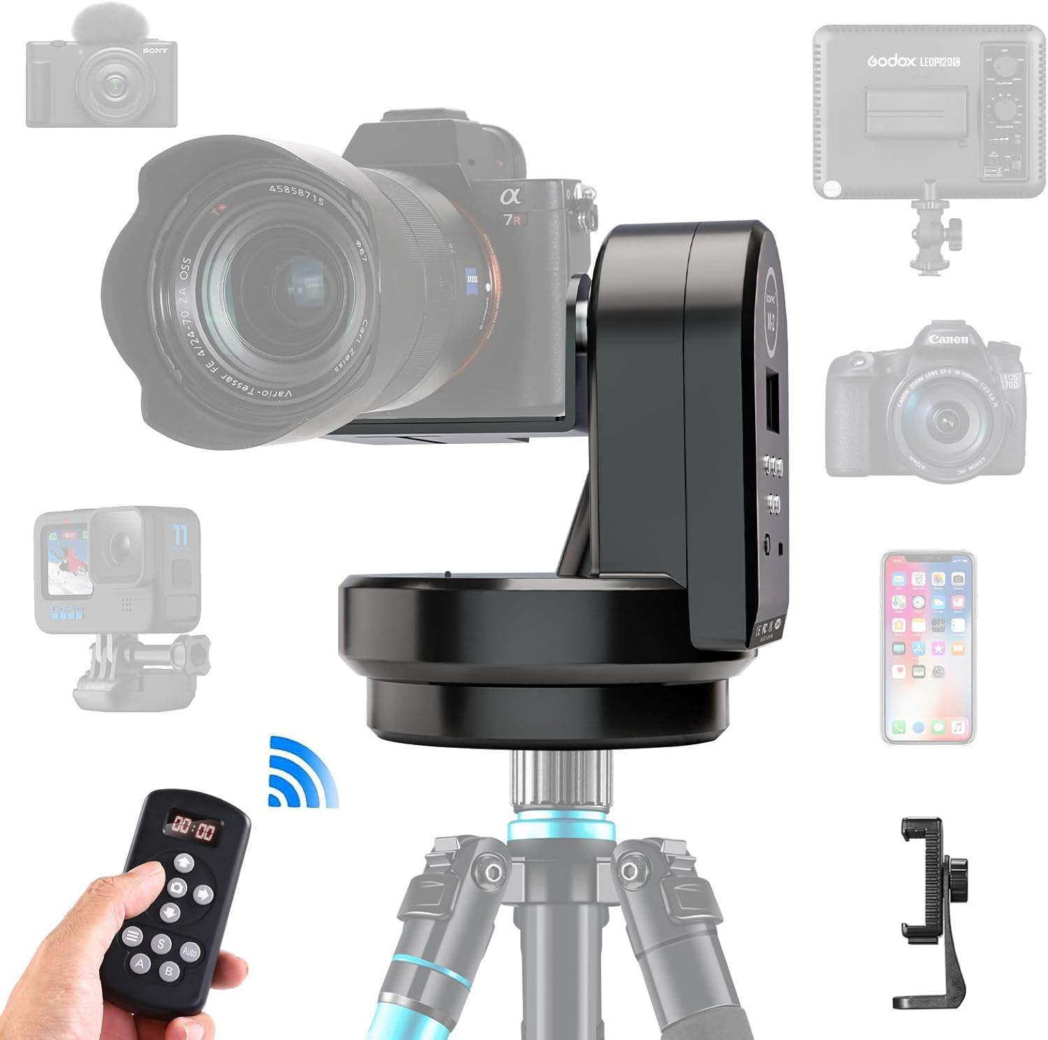 Soonpho M2 - Testa Motorizzata per Treppiede 360° - immagine 1