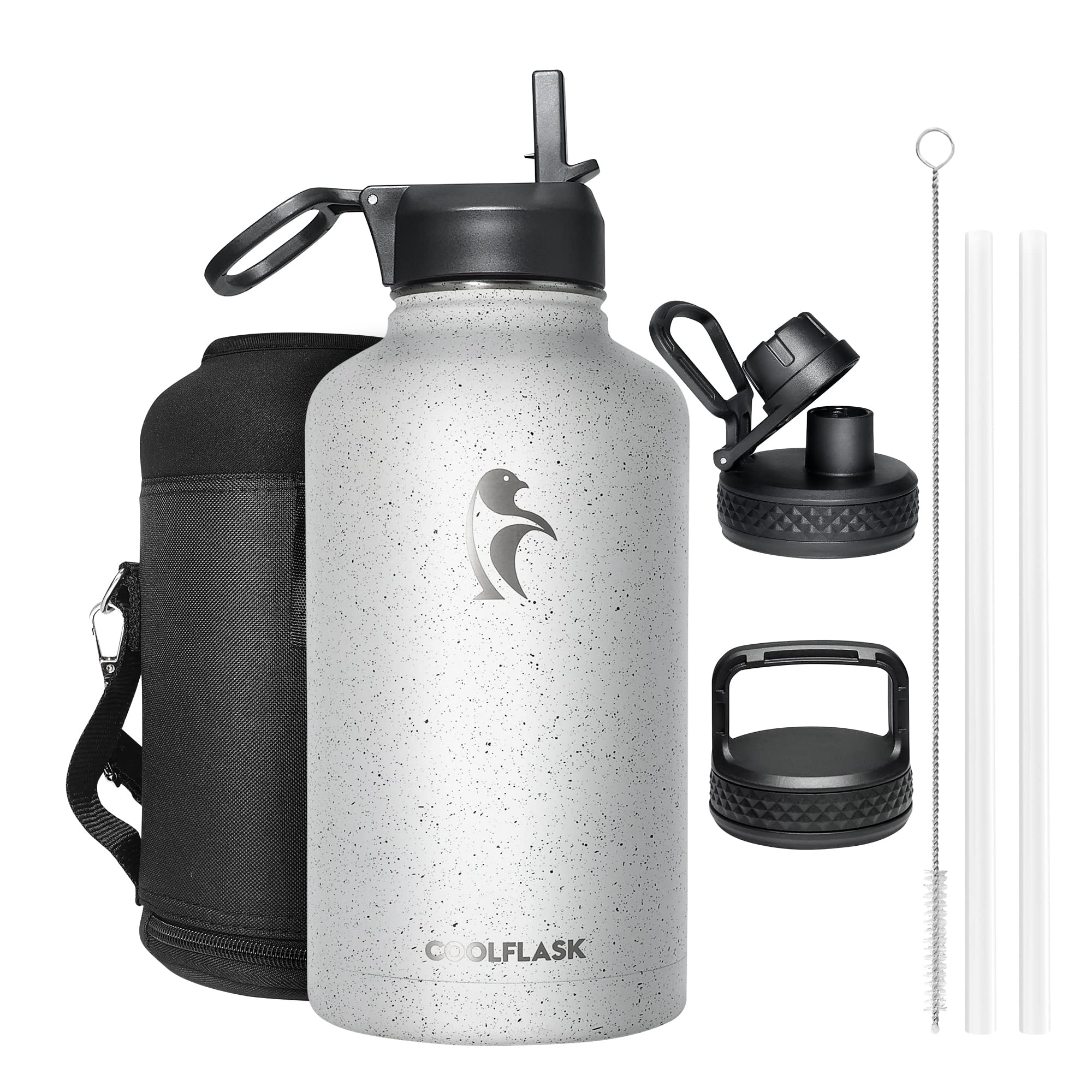 Coolflask Borraccia Isolata 2L con Cannuccia