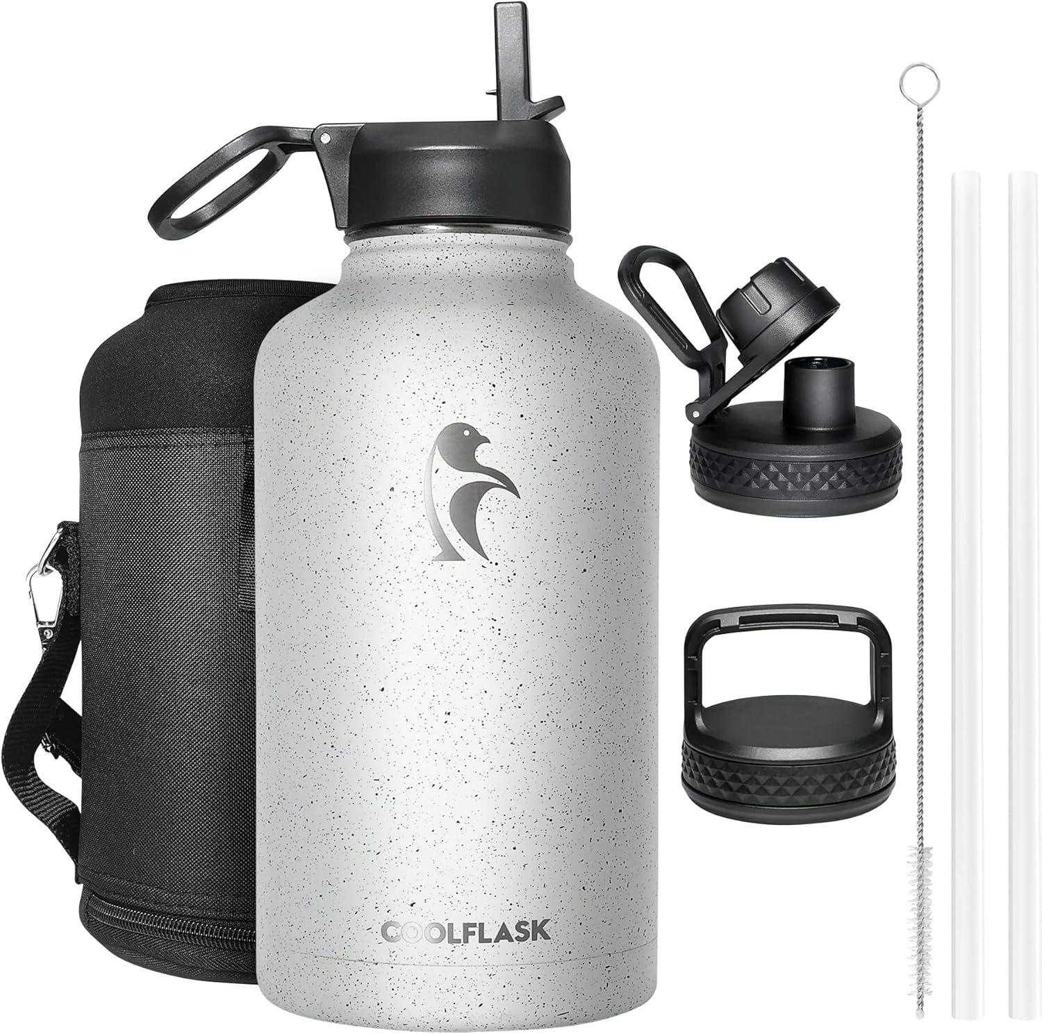Coolflask Borraccia Isolata 2L con Cannuccia - immagine 1