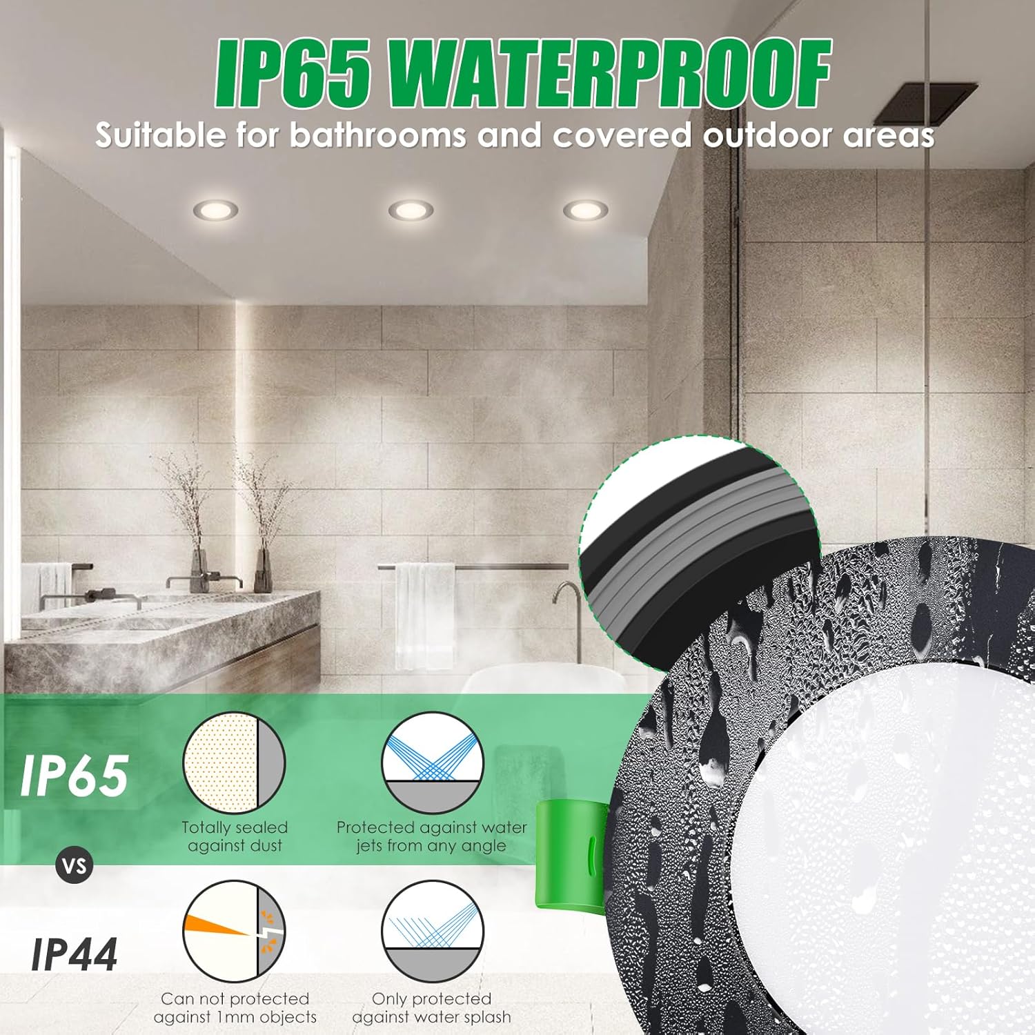 Alusso Faretto LED da incasso ultra piatto 8W, set 6 - immagine 6