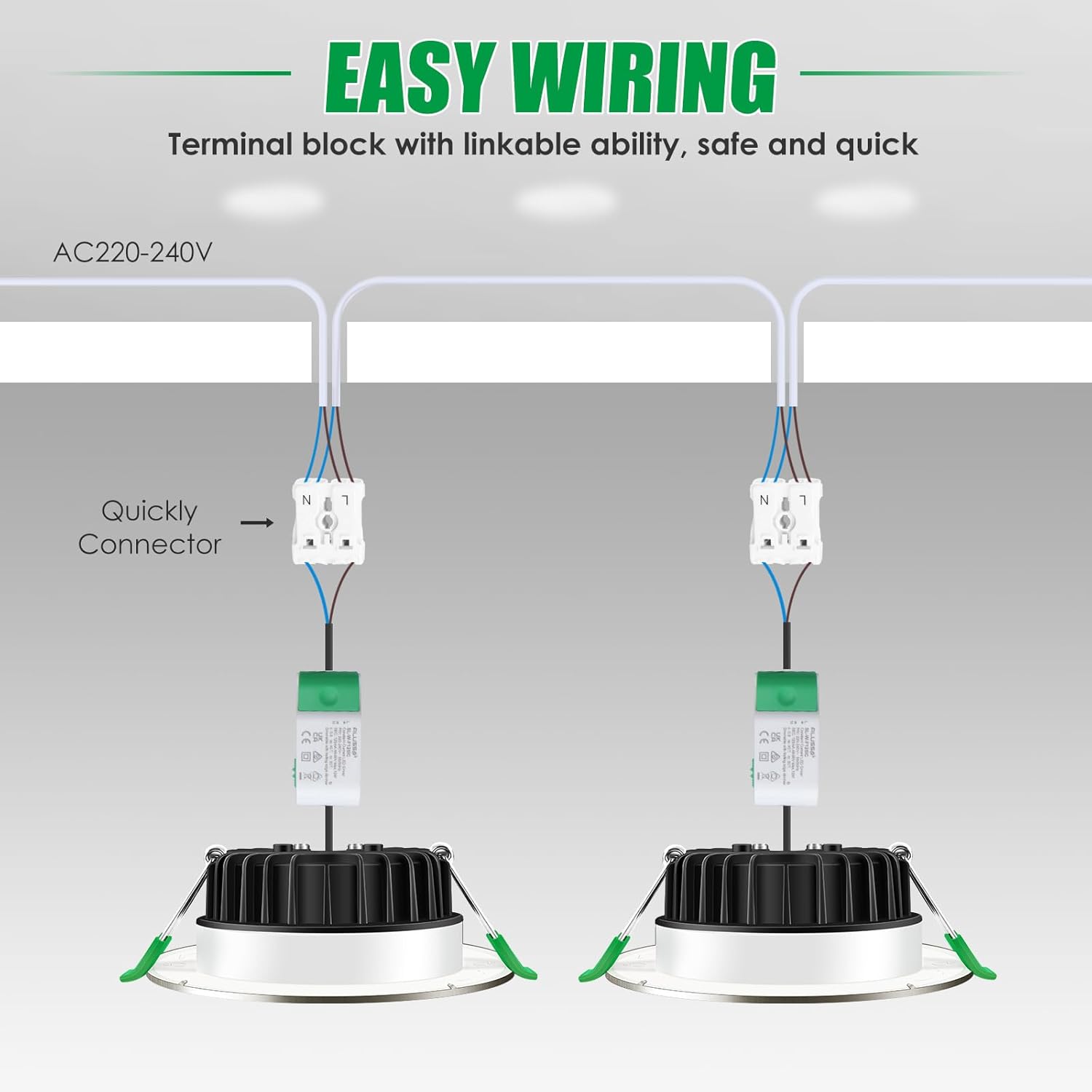 Alusso Faretto LED da incasso ultra piatto 8W, set 6 - immagine 7